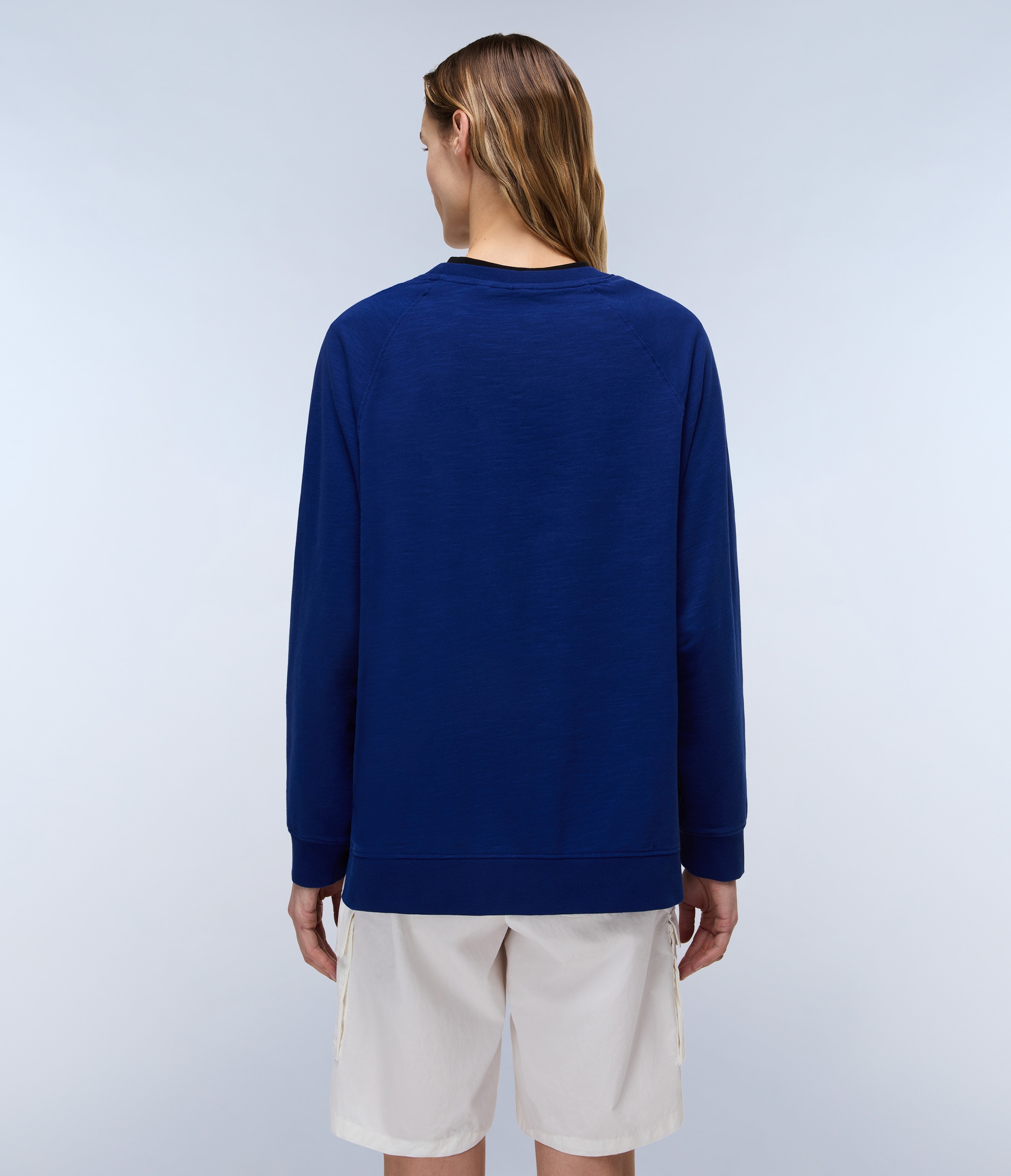 Napapijri Sweatshirt »B-FETE C W BELLWETHER BLUE«, mit Logo-Print