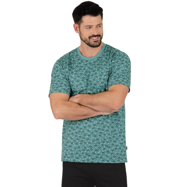 Trigema T-Shirt »TRIGEMA Schlafshirt mit lustigem Panda-Muster« bei