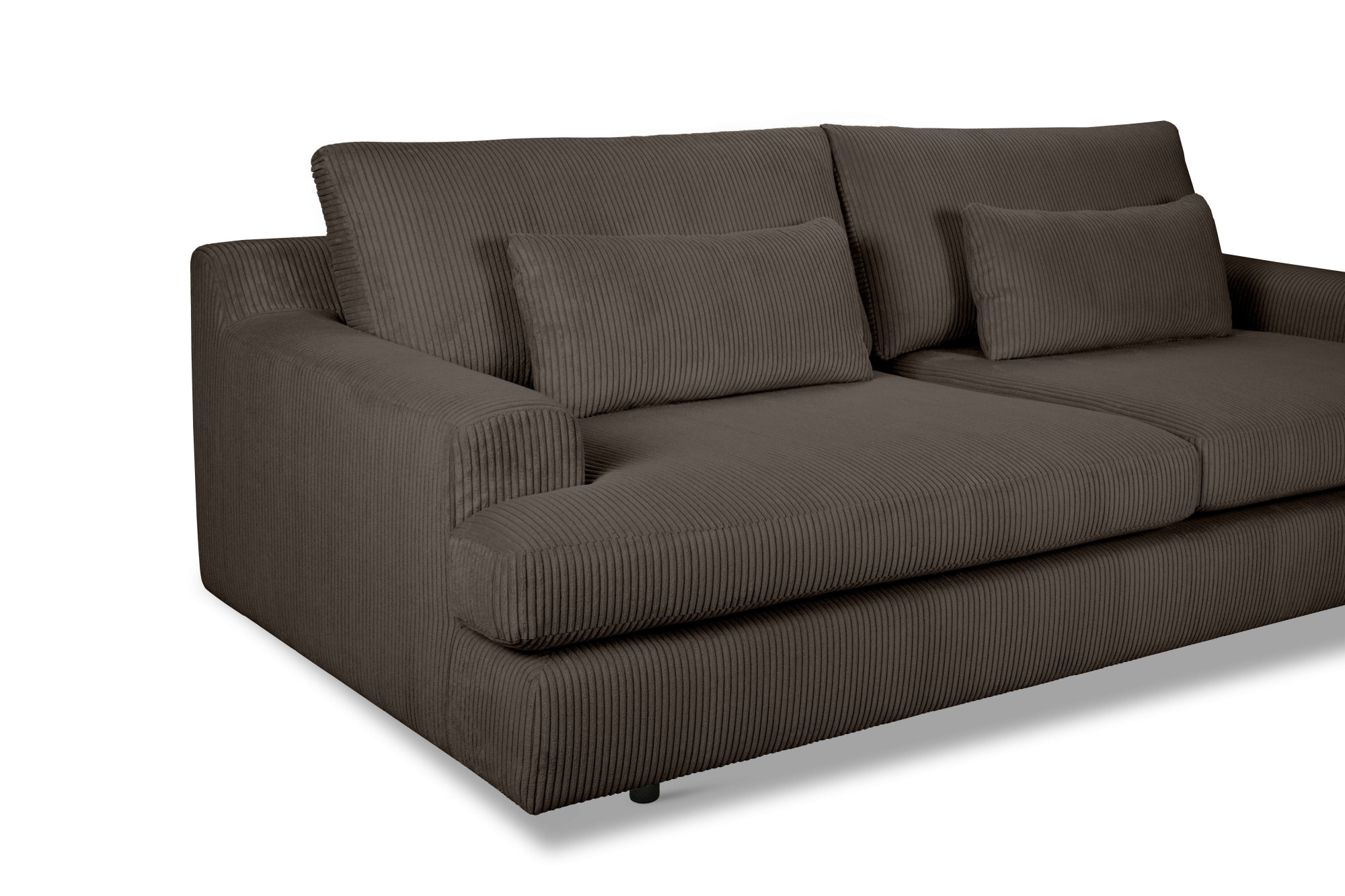 Home affaire Big-Sofa »Evelle 3 Sitzer Maxi«, 237 cm, tiefe Sitzfläche, Lounge-Sitzkomfort, Struktur, Breitcord
