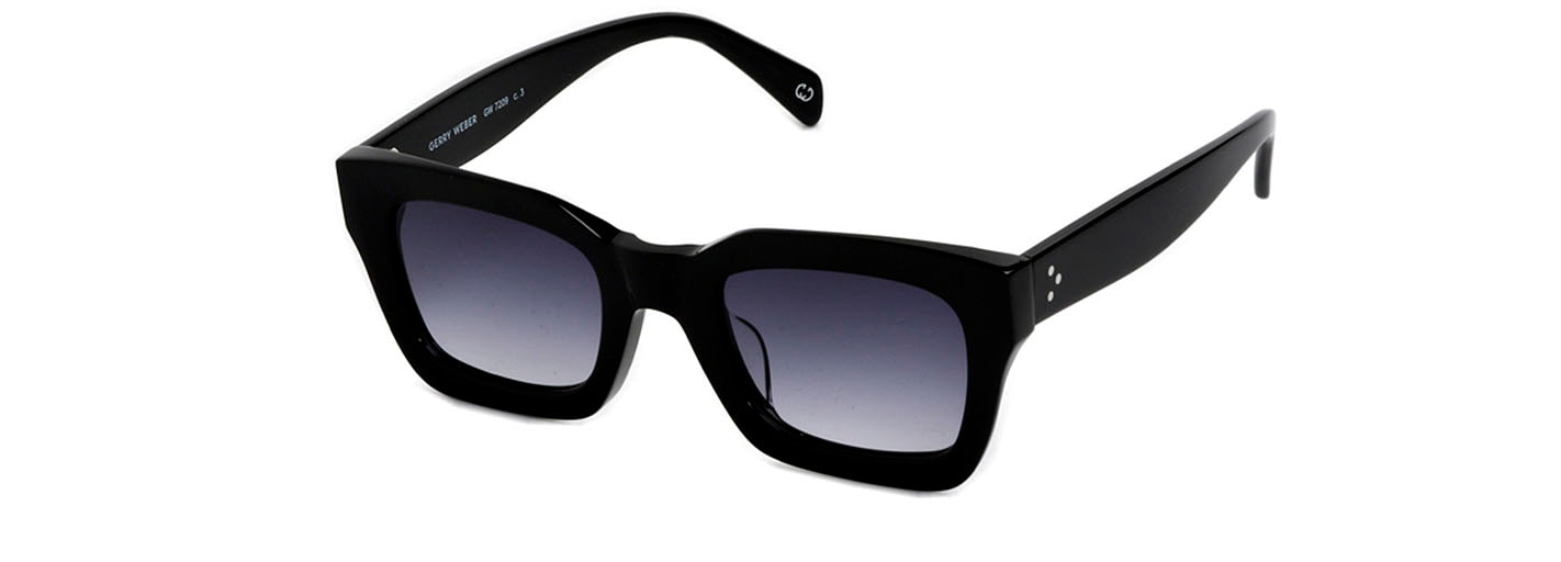 GERRY WEBER Sonnenbrille, Auffällige Damenbrille, Vollrand, eckiger Bold-Look