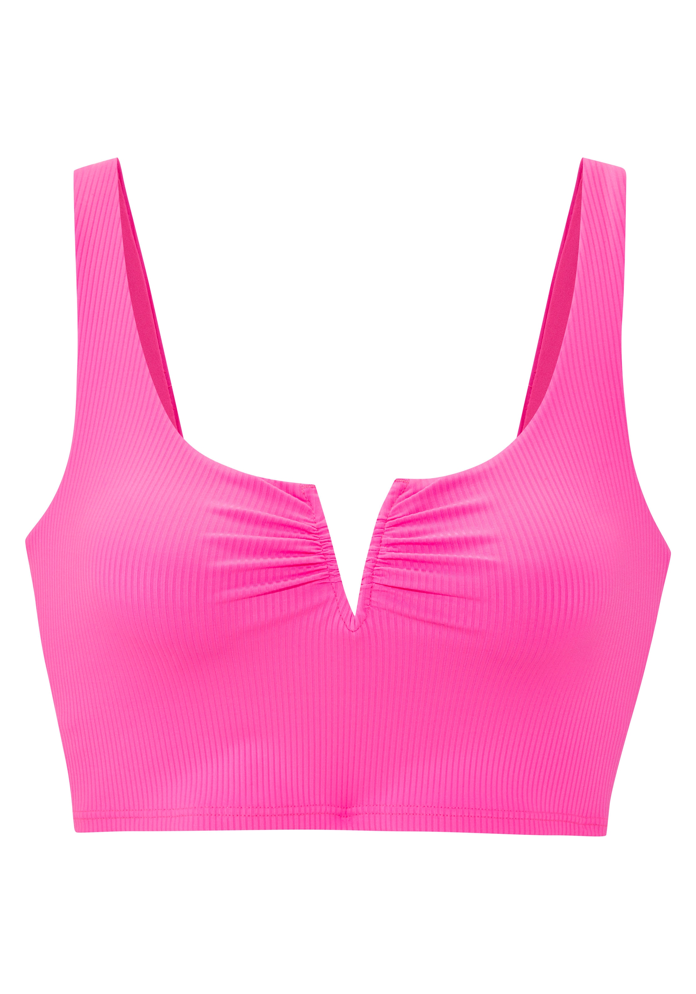 Venice Beach Crop-Bikini-Top »Lucky«, mit V-Bügel Detail vorne