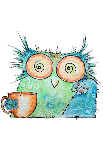 Wall-Art Wandtattoo »Vogel Kaffee Eule - Coffee Owl«, (1 St.) kaufen