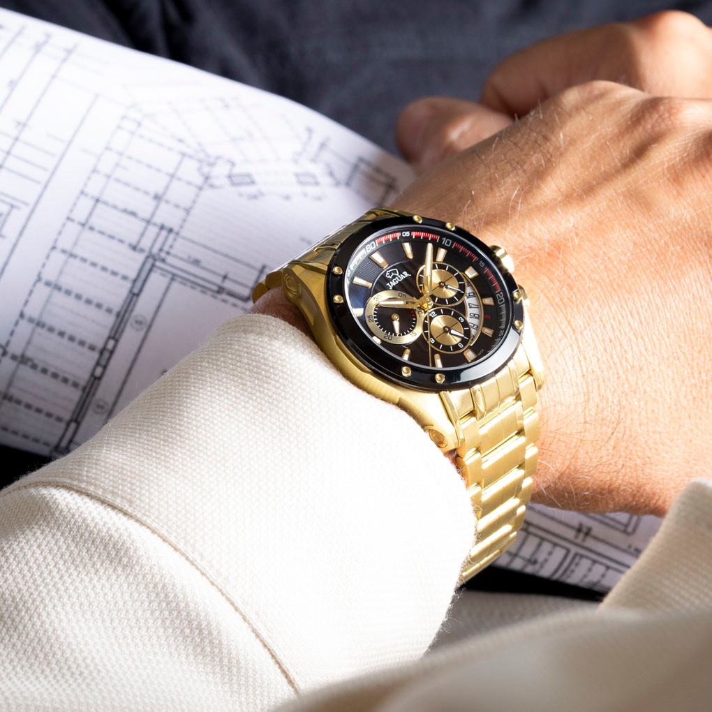 Jaguar Chronograph »Special Edition« Quarz,Armbanduhr,Herrenuhr,Swiss Made,Edelstahlarmband,Stoppfunktion