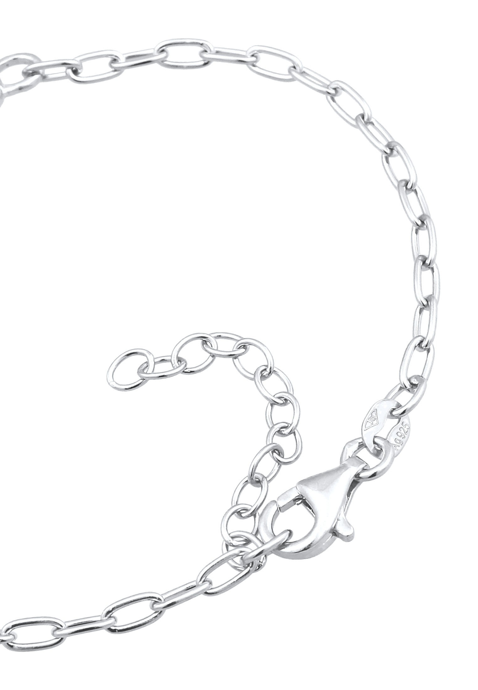 Elli Armkette »Armband Herz Infinity Glas Kristalle 925 Sterling Silber«