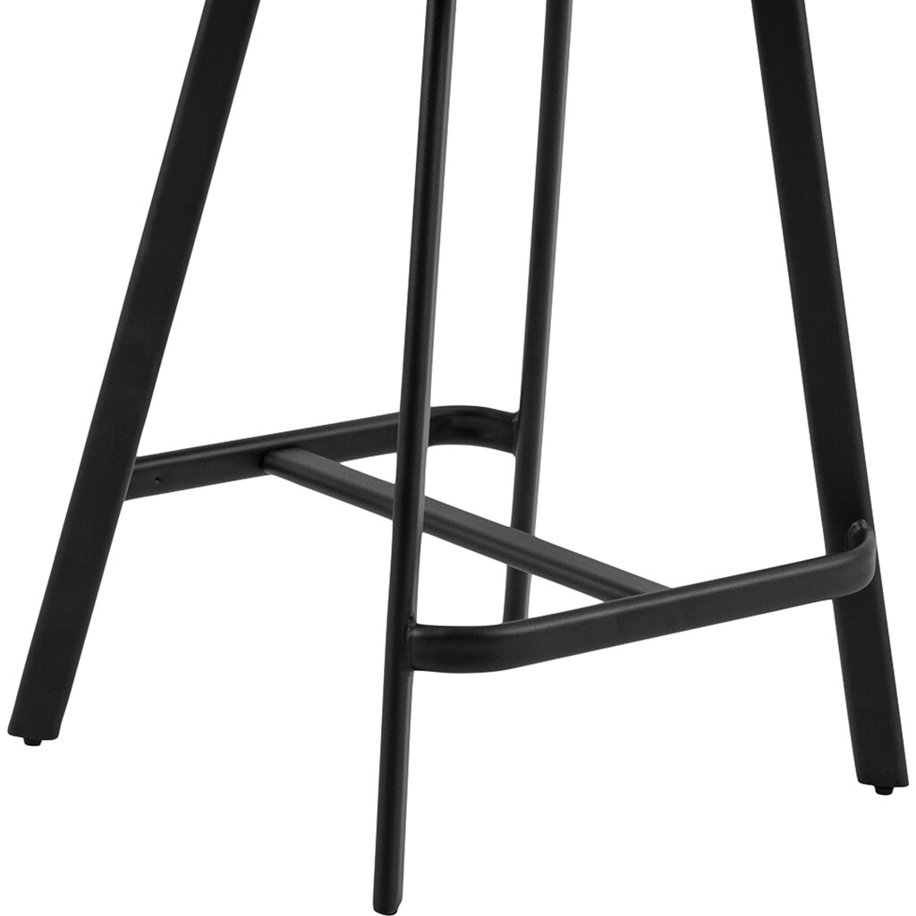 andas Bistrostuhl »Ohio«, (Set), 2 St., Kunstleder, Sitz mit rechteckigen Stahlbeinen und Fußstütze, mehrere Variationen