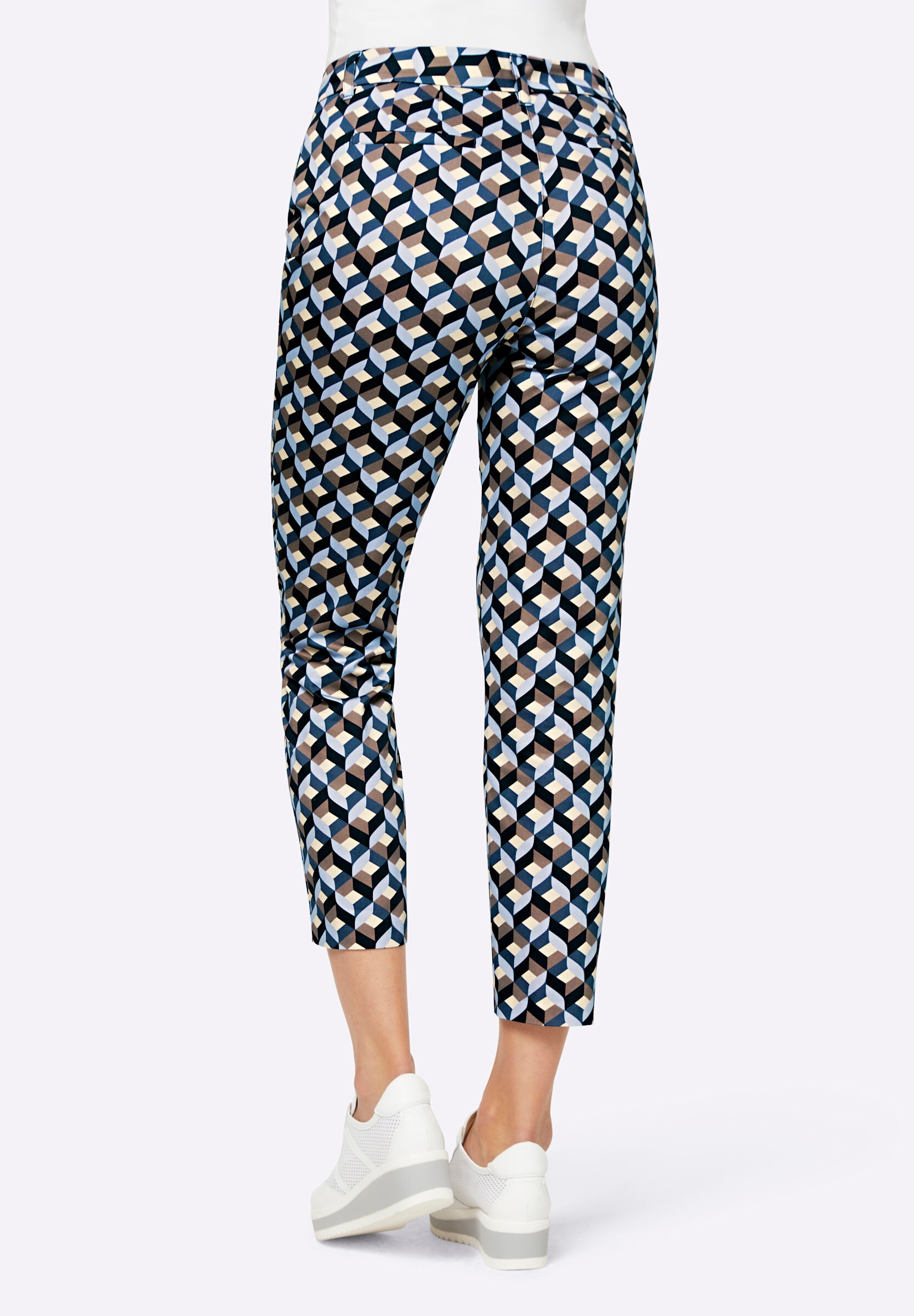 heine Röhrenhose »Druck-Hose 7/8-Hose mit Fake-Leistentaschen«