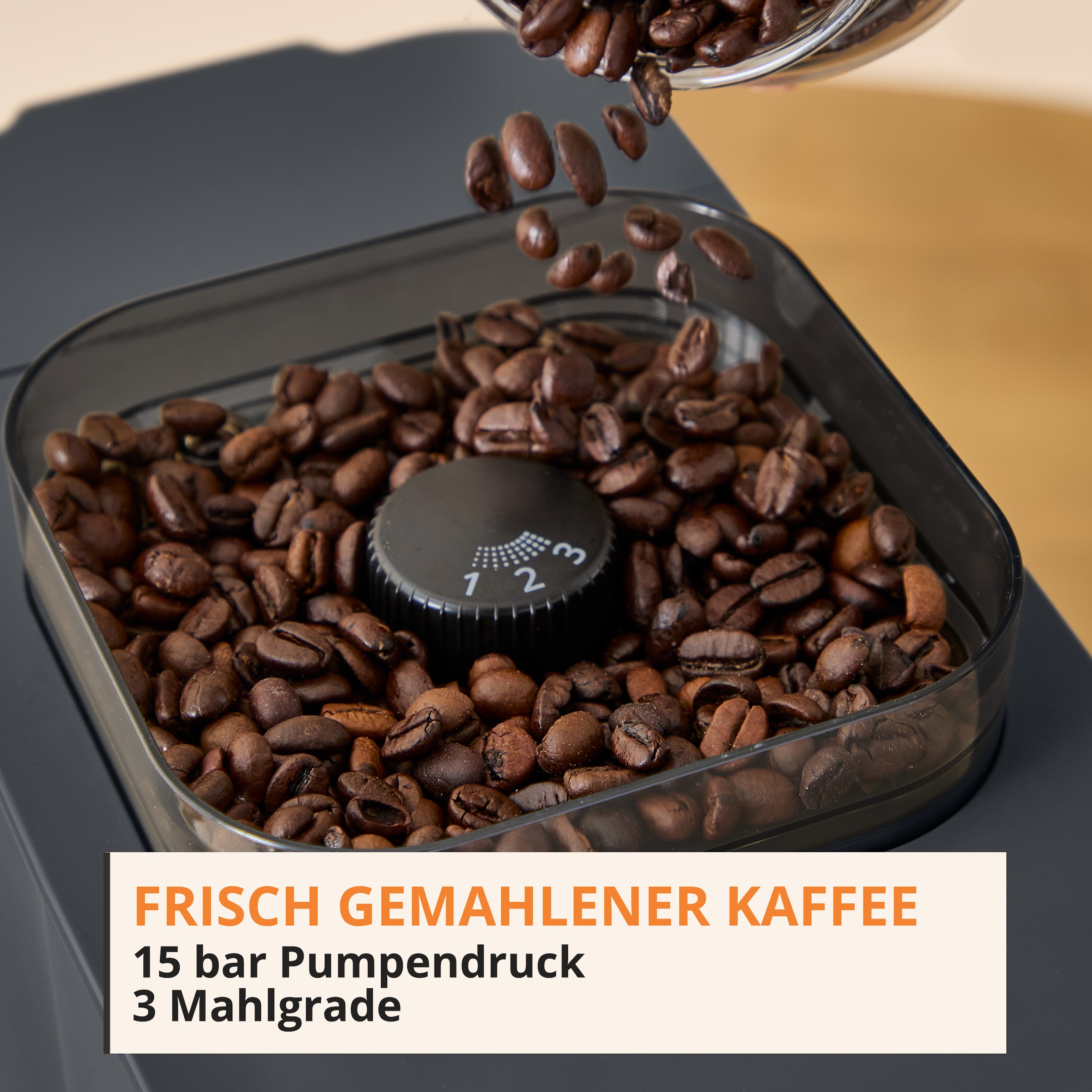 Krups Kaffeevollautomat »SA404B Coffee Crush Extra Milk« kompakt, gemahlenen oder vorgemahlenen Kaffee, intuitives Bedienfeld