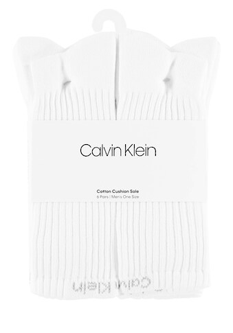 Calvin Klein Tennissocken »Crew«, (6 Paar), mit geripptem Schaft kaufen