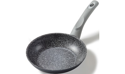 MediaShop Bratpfanne »Titan Pan«, Edelstahl, (Set, 4 tlg.), Edelstahlmatrix+ diamantver. Anti-Haft-Versiegelung, Ø24 cm, Induktion mit 3 Jahren XXL  Garantie