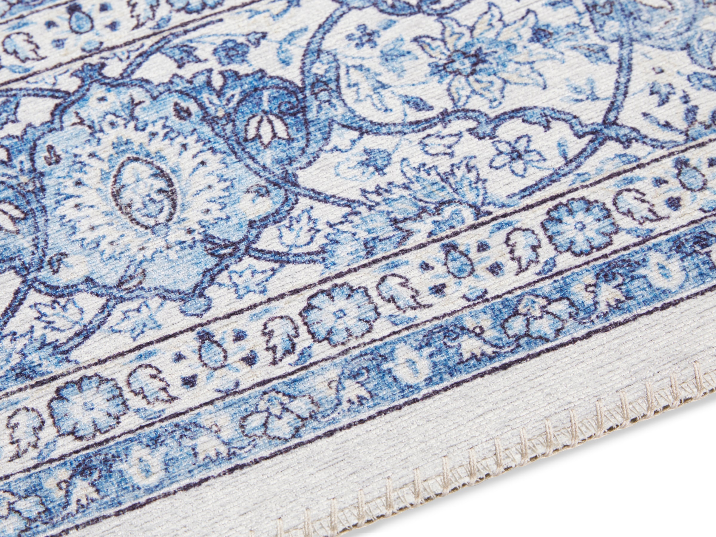 ELLE DECORATION Teppich »Keshan Maschad« rechteckig 5 mm Höhe Orientalisch, Läufer, Kurzflor, Vintage, Wohnzimmer, Schlafzimmer