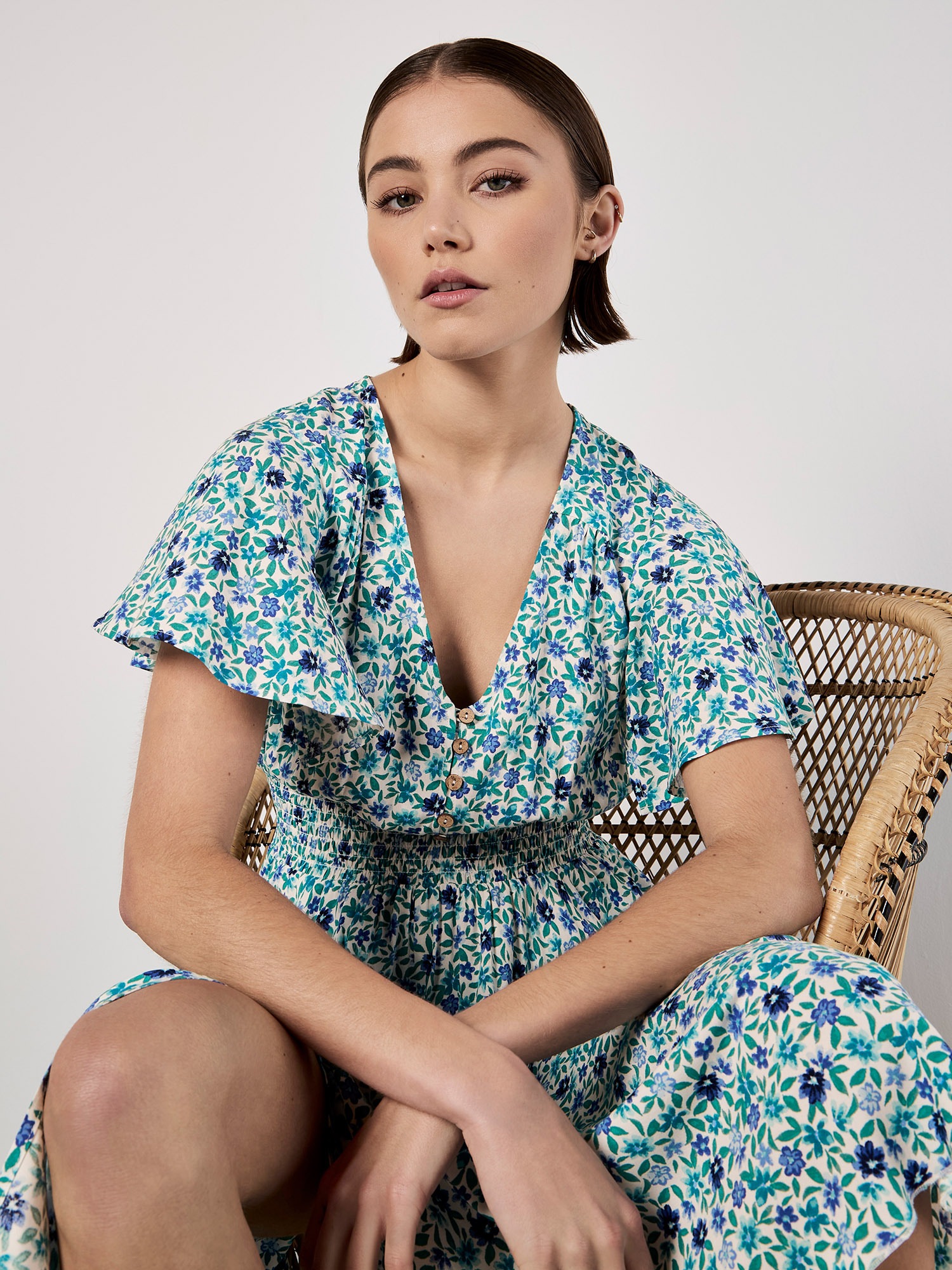 Apricot Minikleid »Minikleid« mit Flügelarmen