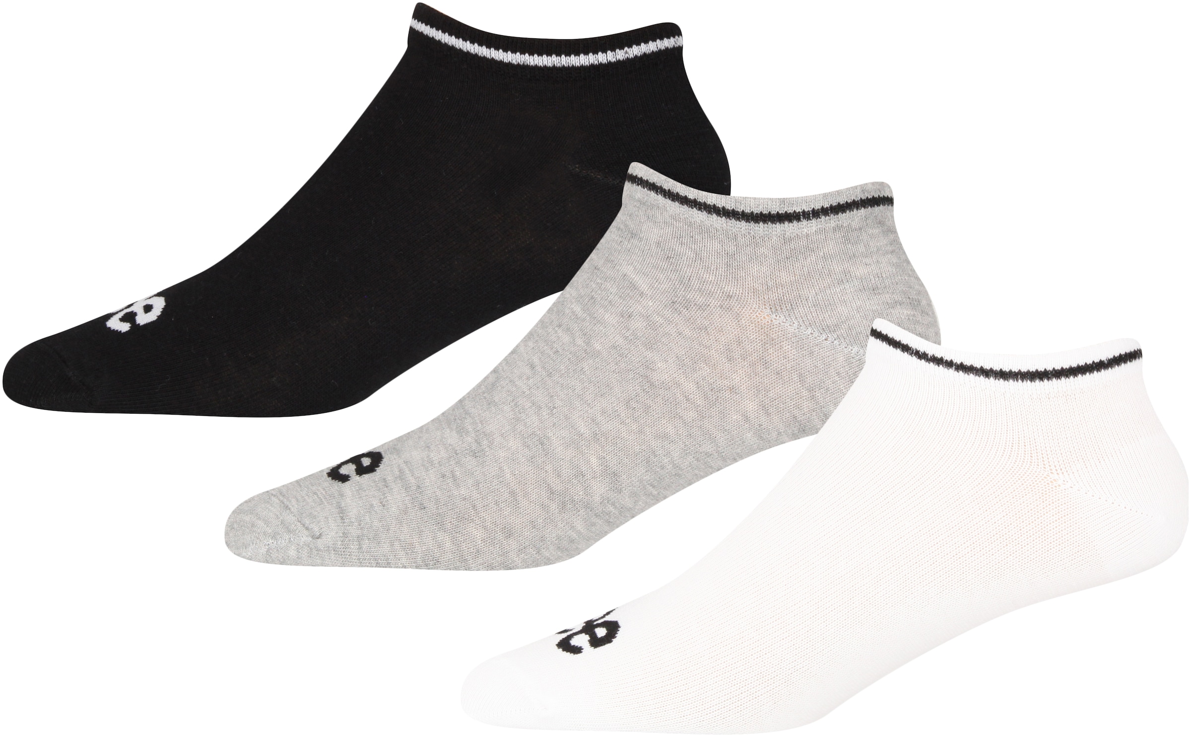 Sneakersocken, (3er Pack), mit Logoschriftzug