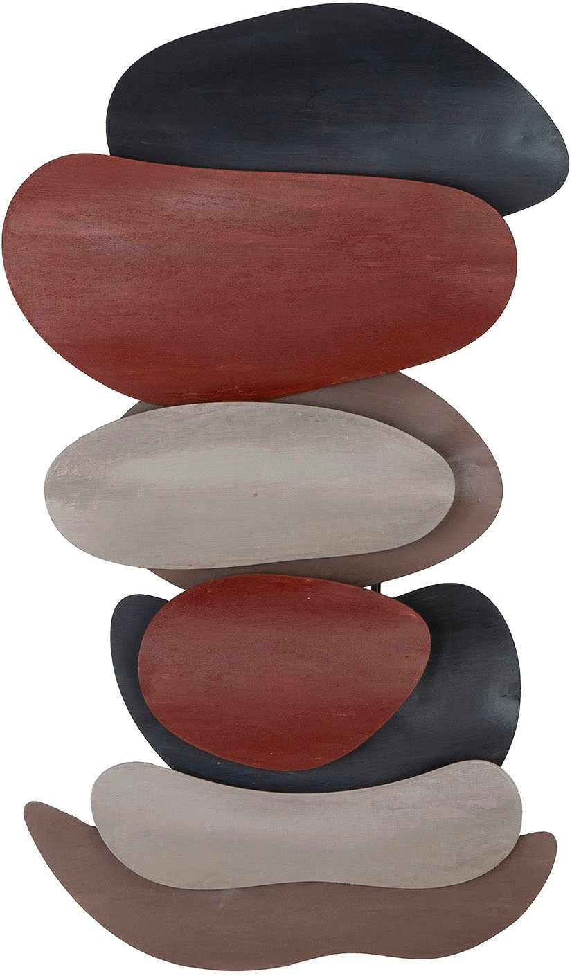 Casablanca by Gilde Wanddekoobjekt »Wandrelief Bueno anthrazitfarben; braun; creme H. 44 cm«, (1 St.)