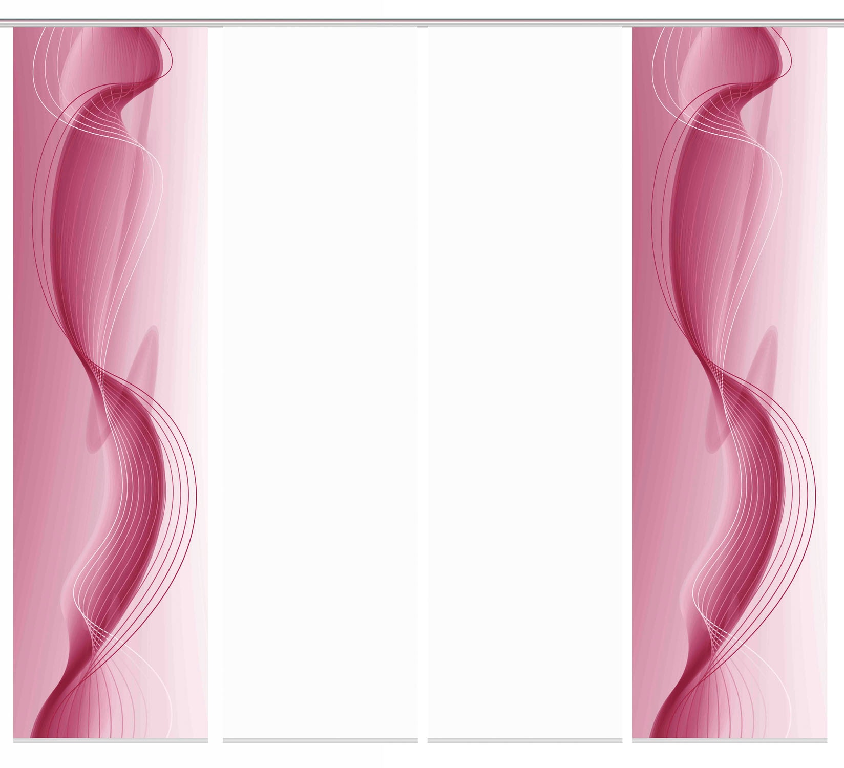 HOME WOHNIDEEN Schiebegardine »FILIZ 4er SET« Paneelwagen 4 Stk. tlg. Schiebevorhang Digidruck 4er Set FILIZ