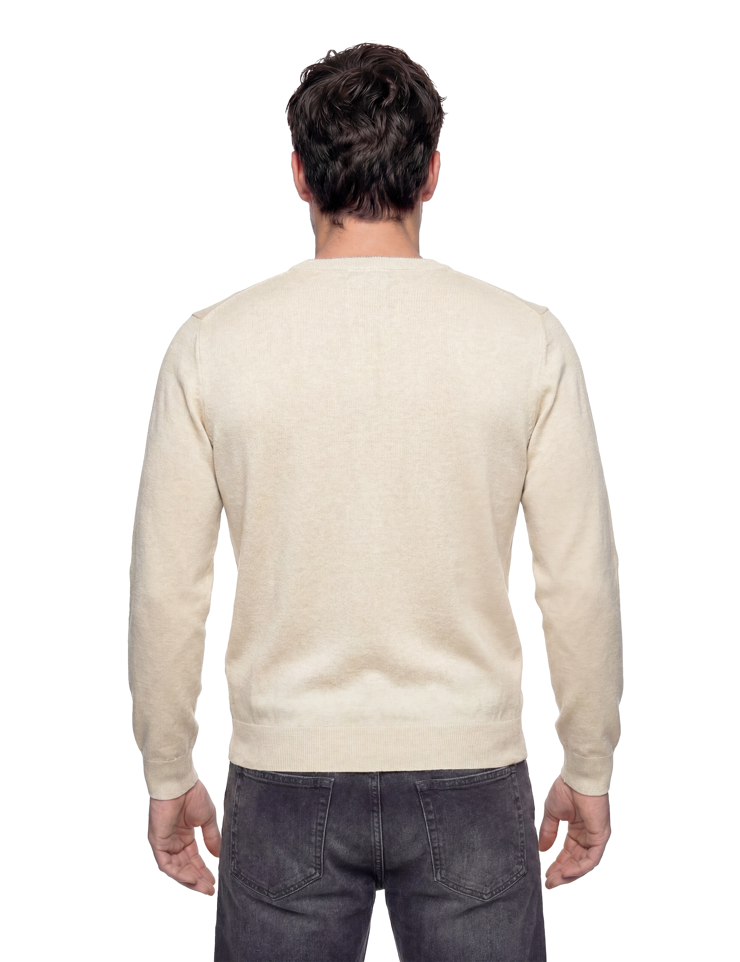 Guess Strickpullover »MARCOS« Rundhals, Feinstrick mit Woll- und Seiden-Anteil, Regular Fit
