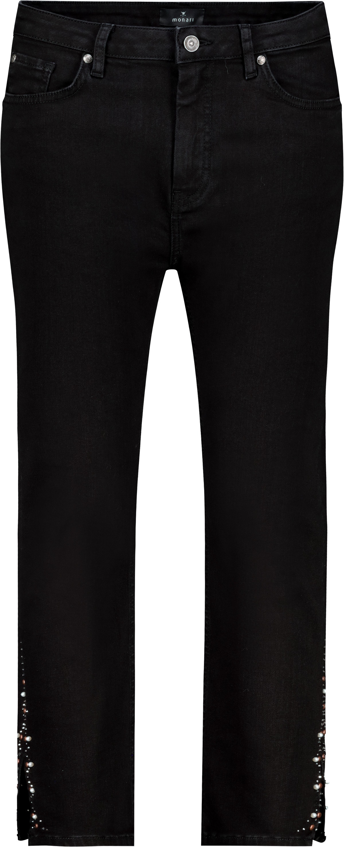 Monari 7/8-Hose »Hose Jeans Schmuck 64cm«, Mit Gürtelschlaufen