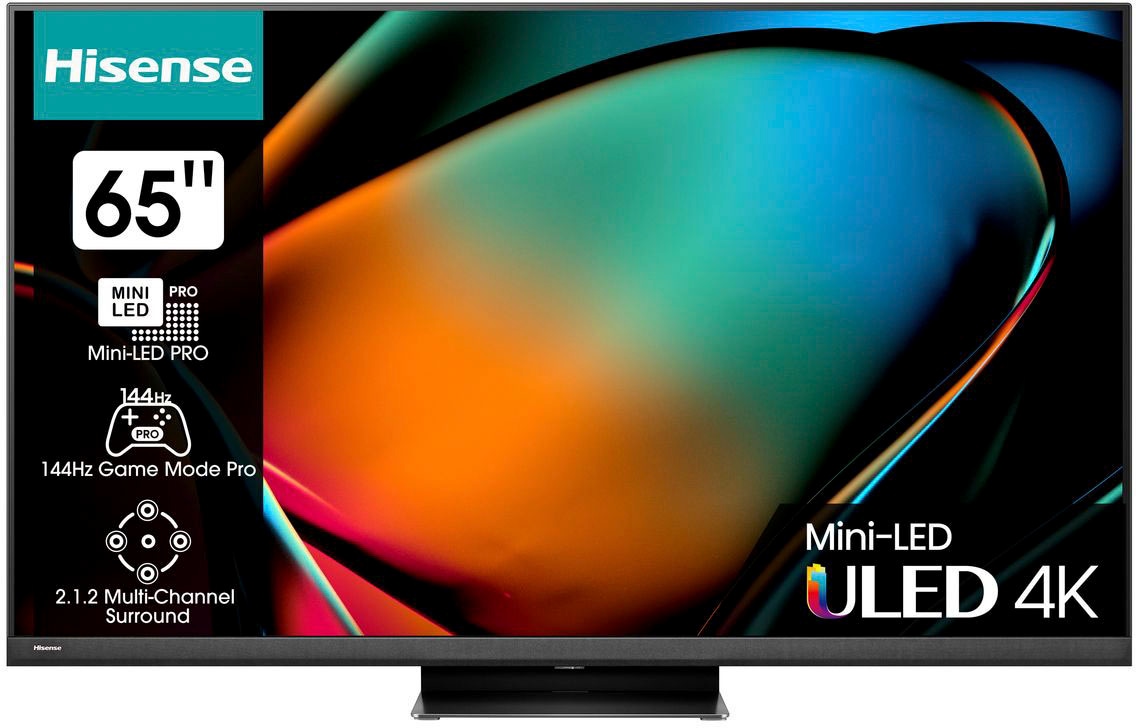 Hisense Mini-LED-Fernseher »65U8KQ«, 164 cm/65 XXL Zoll, UNIVERSAL 4K | Garantie HD, ➥ Ultra 3 Jahre Smart-TV