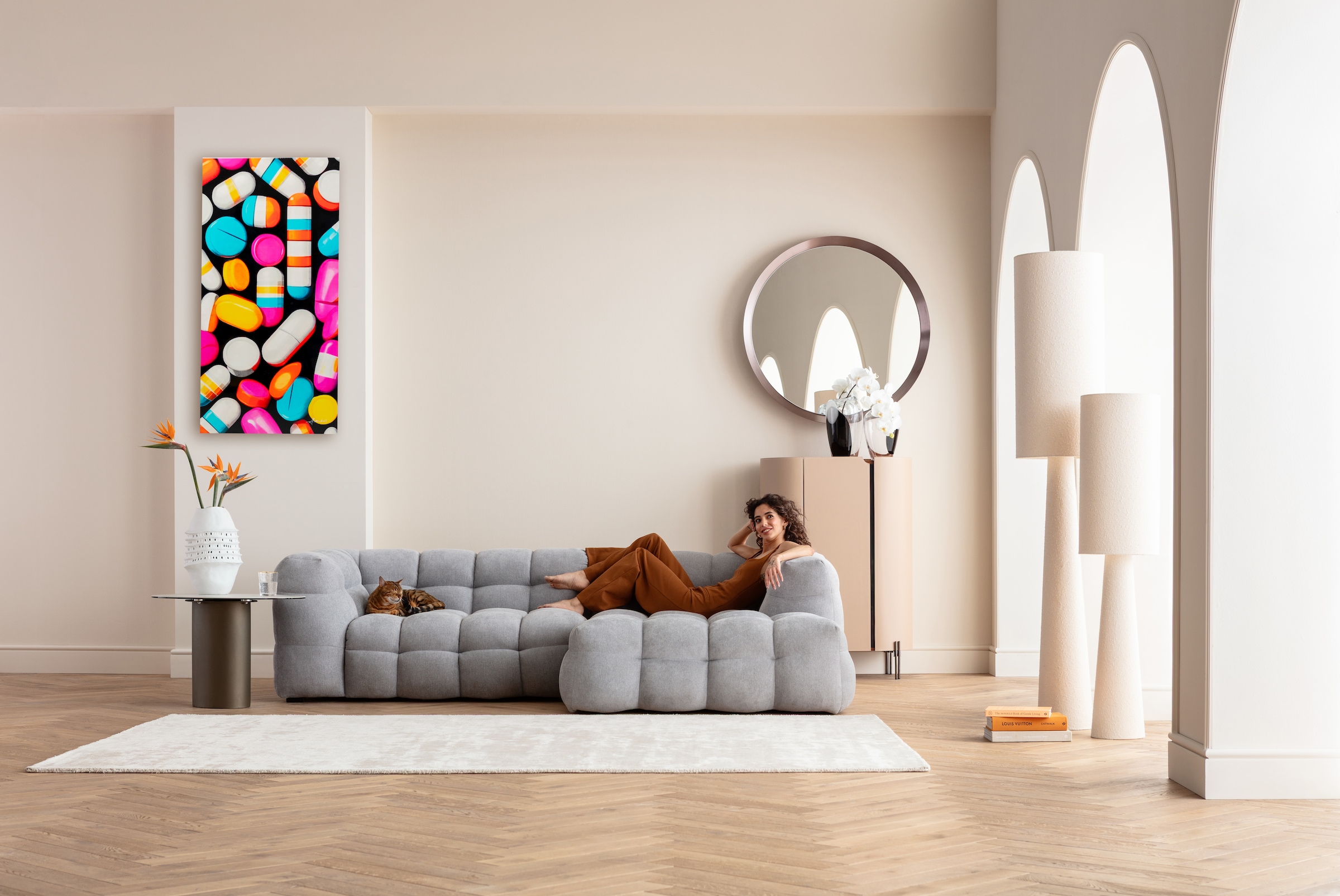 Kare Design Leinwandbild »Pastilla Stripes 70x140cm« 1, 