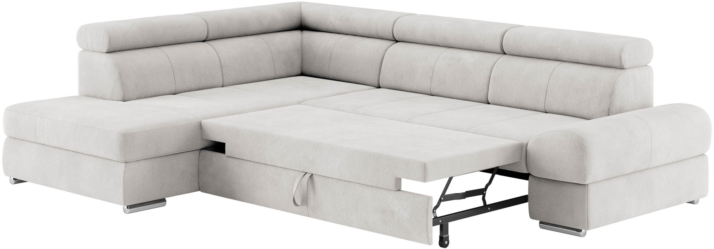 sit&more Ecksofa »Broadway L-Form«, mit verstellbaren Kopfteilen, wahlweise mit Bettfunktion