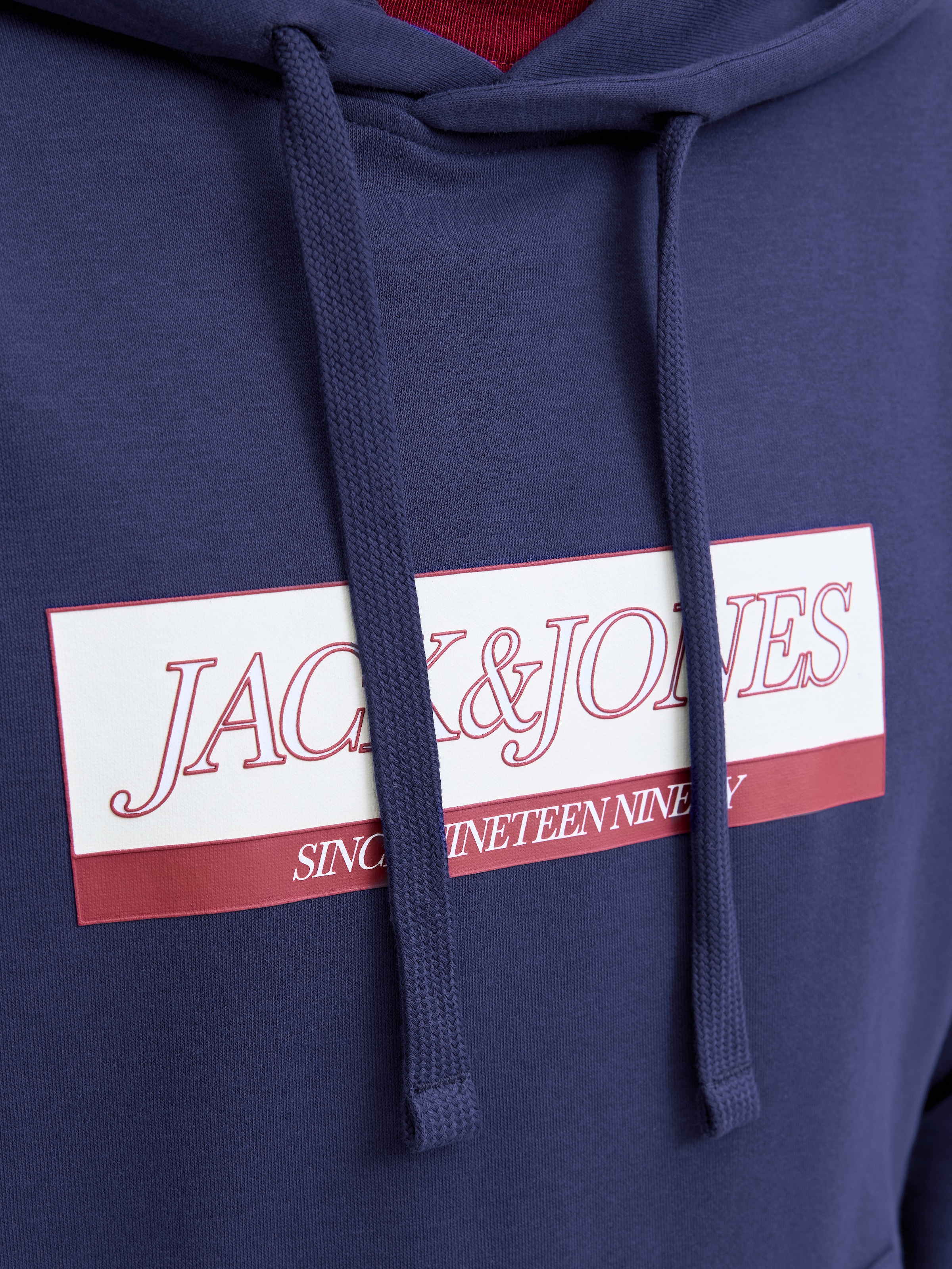 Jack & Jones PlusSize Kapuzensweatshirt »JORINWOOD BLOCK BRANDING SWEAT HOO PLS«
