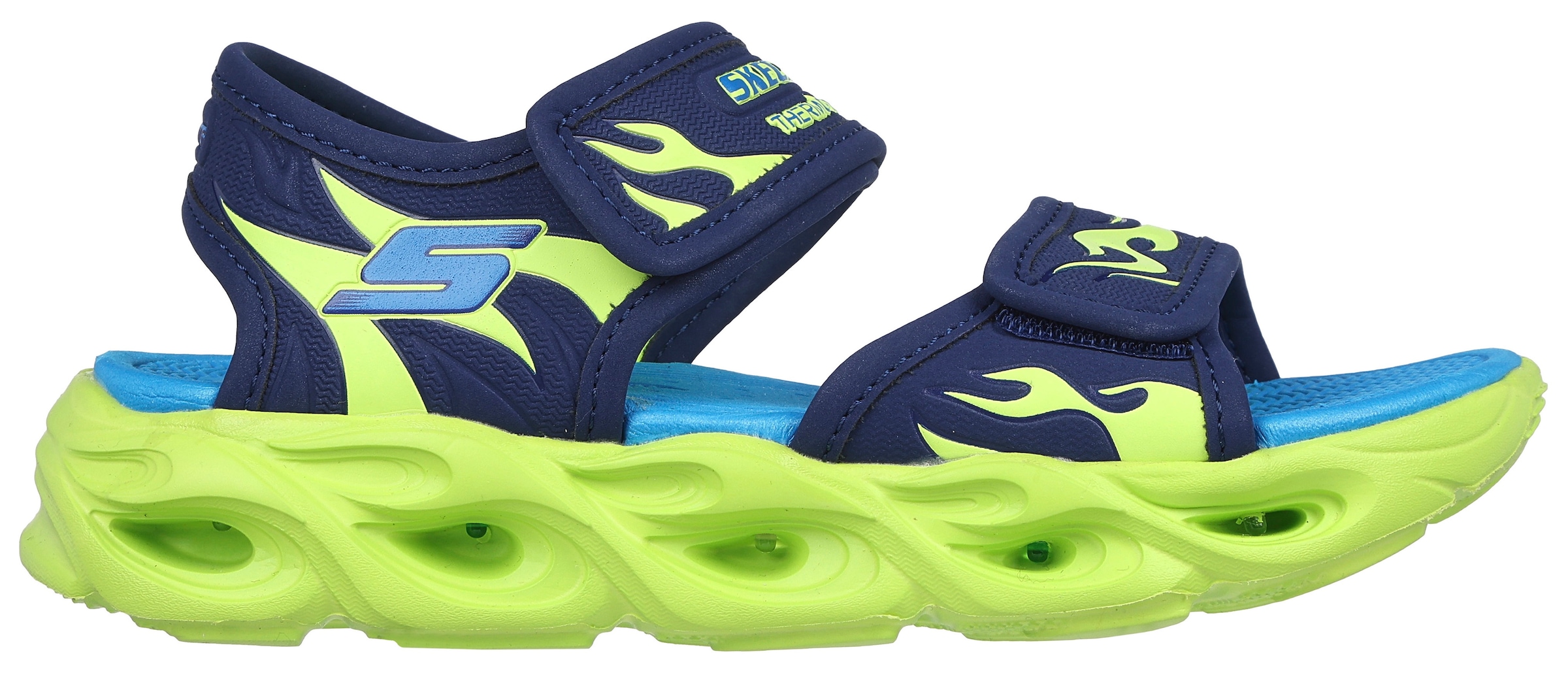 Skechers Kids Sandale »THERMO-SPLASH-HEAT TIDE«, Sommerschuh, Klettschuh, Sandalette, mit cooler Blinkfunktion