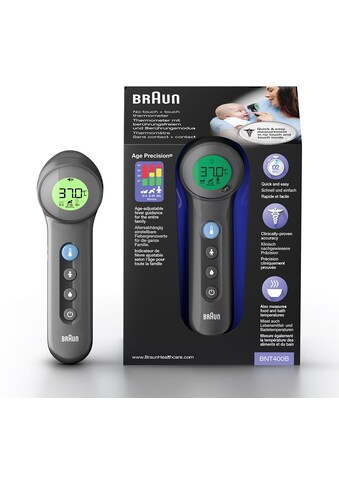Braun Fieberthermometer »No touch + touch Thermometer mit Age Precision®, BNT400«,... kaufen