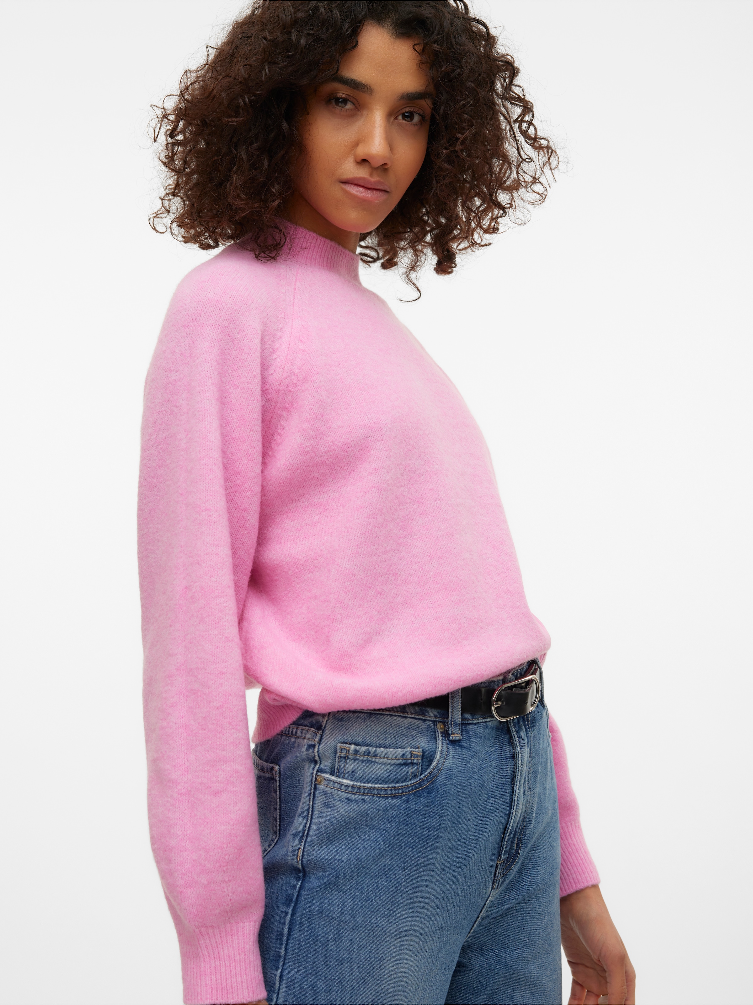 Vero Moda Strickpullover »VMLEAF LS HIGH NECK PULLOVER ENT«