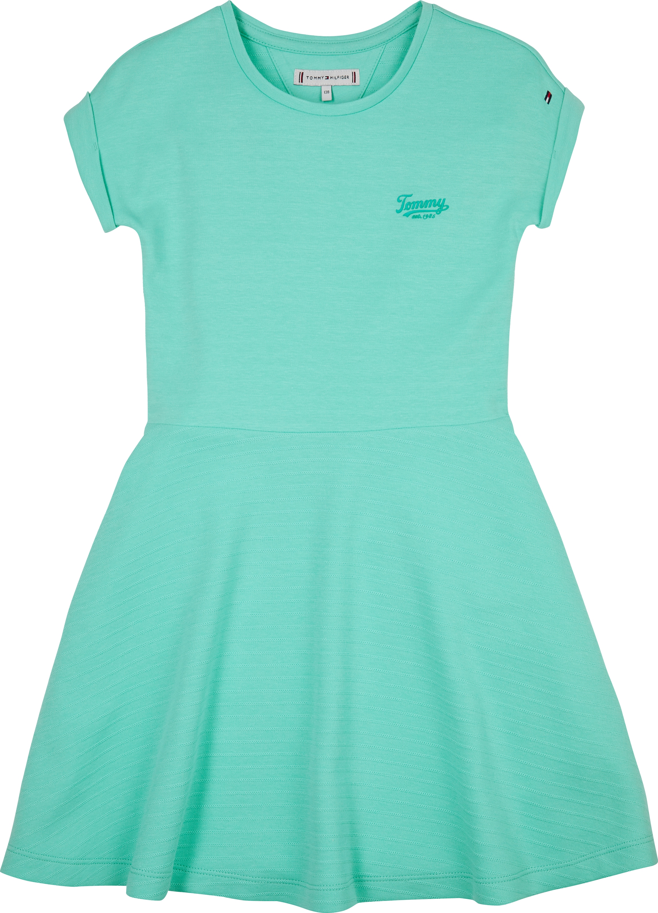 Tommy Hilfiger Jerseykleid »SPACER INTERLOCK DRESS«, für Kinder bis 16 Jahre, mit Logoschriftzug