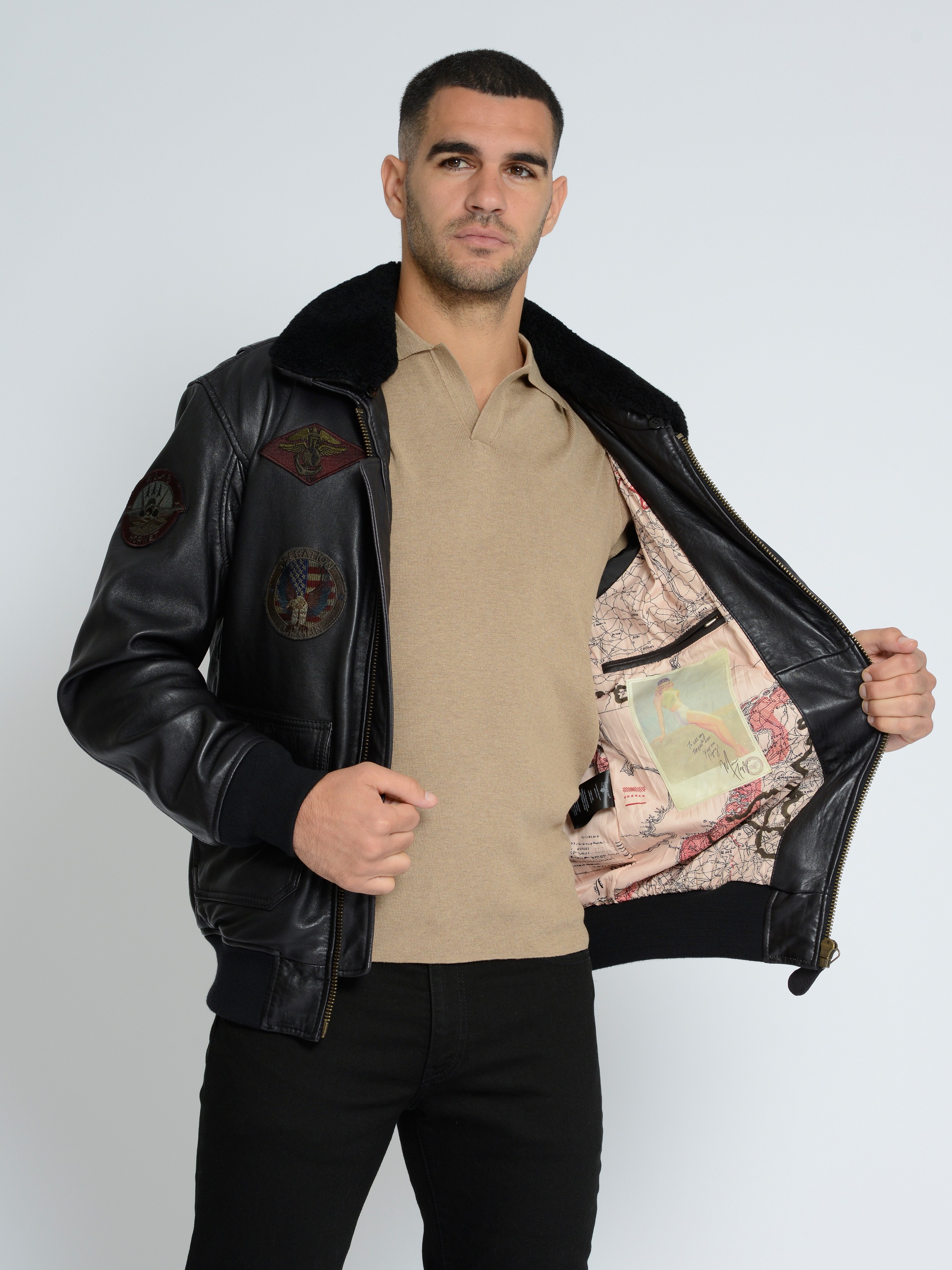 TOP GUN Lederjacke »Lederjacke TG2023004«