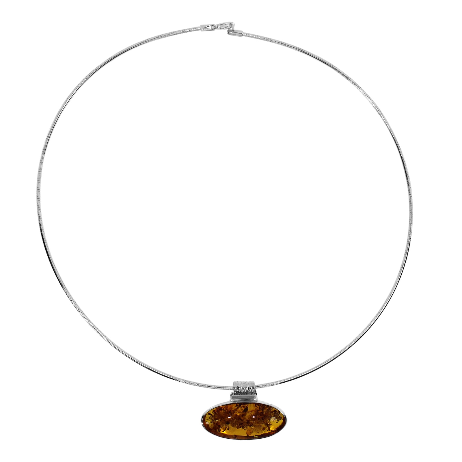 OSTSEE-SCHMUCK Kette mit Anhänger »- Classic 30x13 mm - Silber 925/000 - Bernstein«