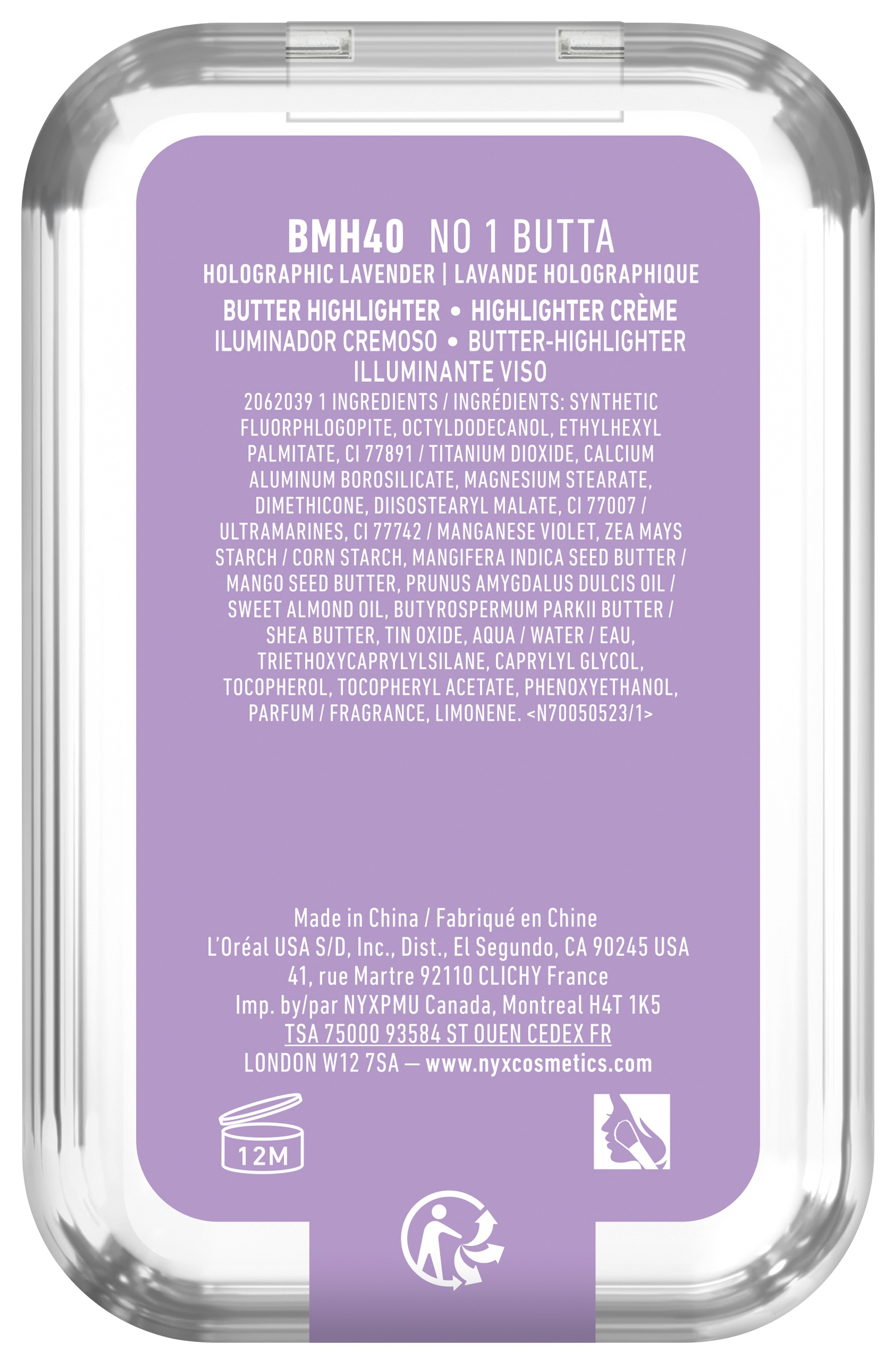 NYX PROFESSIONAL MAKEUP Highlighter »BUTTERMELT HIGHLIGHTER« zaubert einen multidimensionalen Glow in das Gesicht