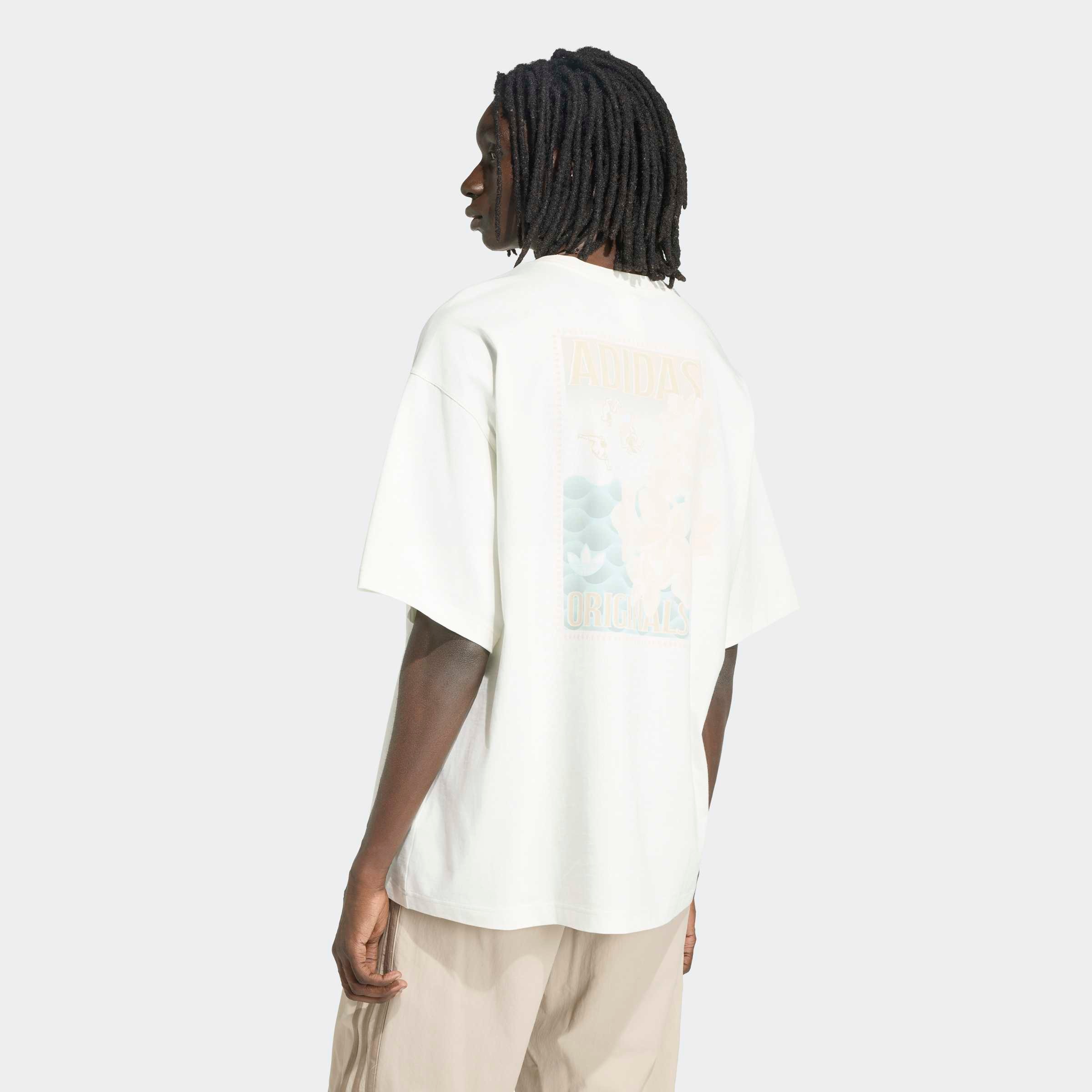 adidas Originals T-Shirt »SUMMER GRAFIK, RUNDHALSAUSSCHNITT« mit Rundhalsausschnitt, normale Länge