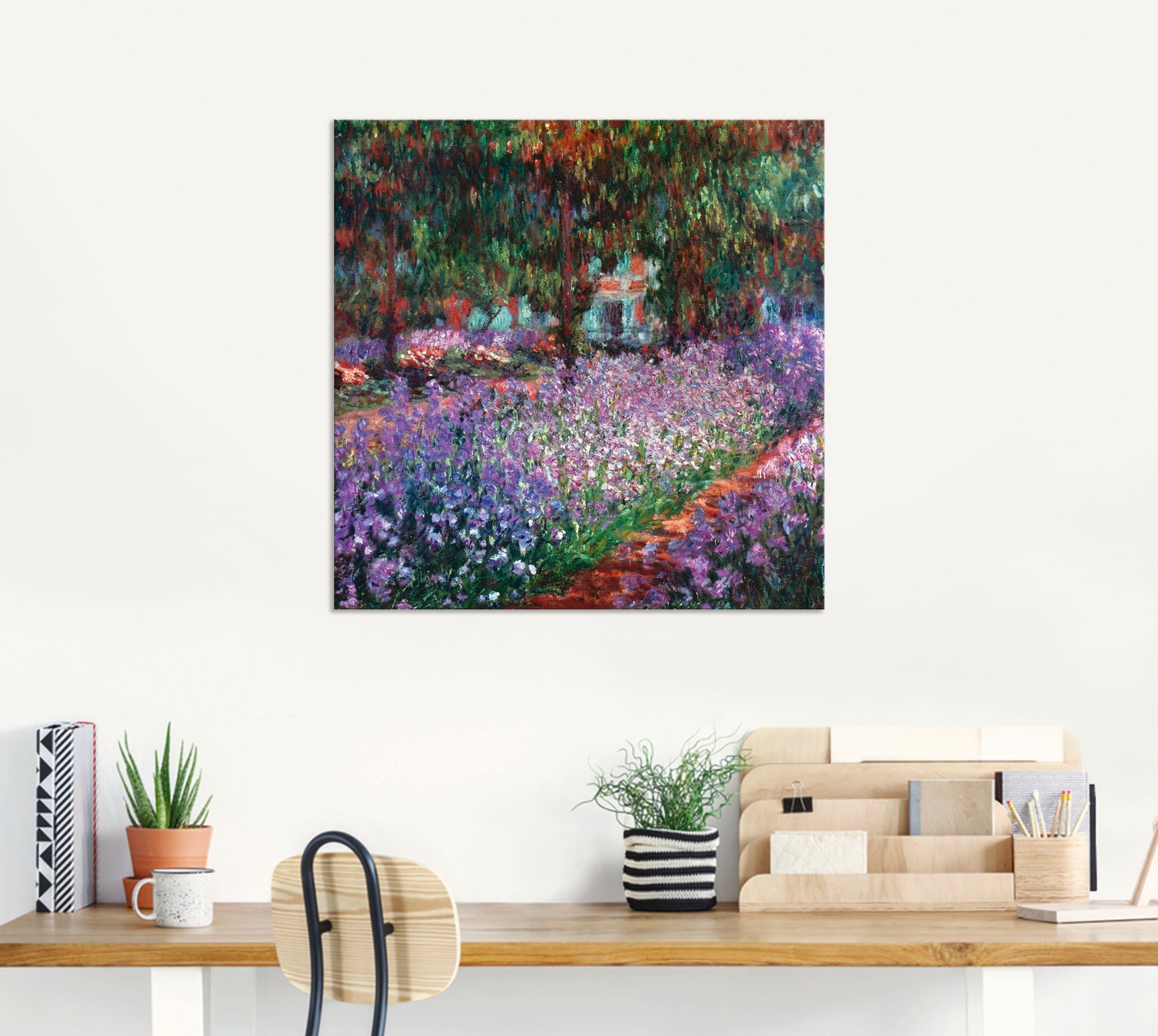 Artland Wandbild »Der Garten des Künstlers bei Giverny« Garten 1 Stk. tlg. als Alubild, Outdoorbild, Leinwandbild in verschied. Größen