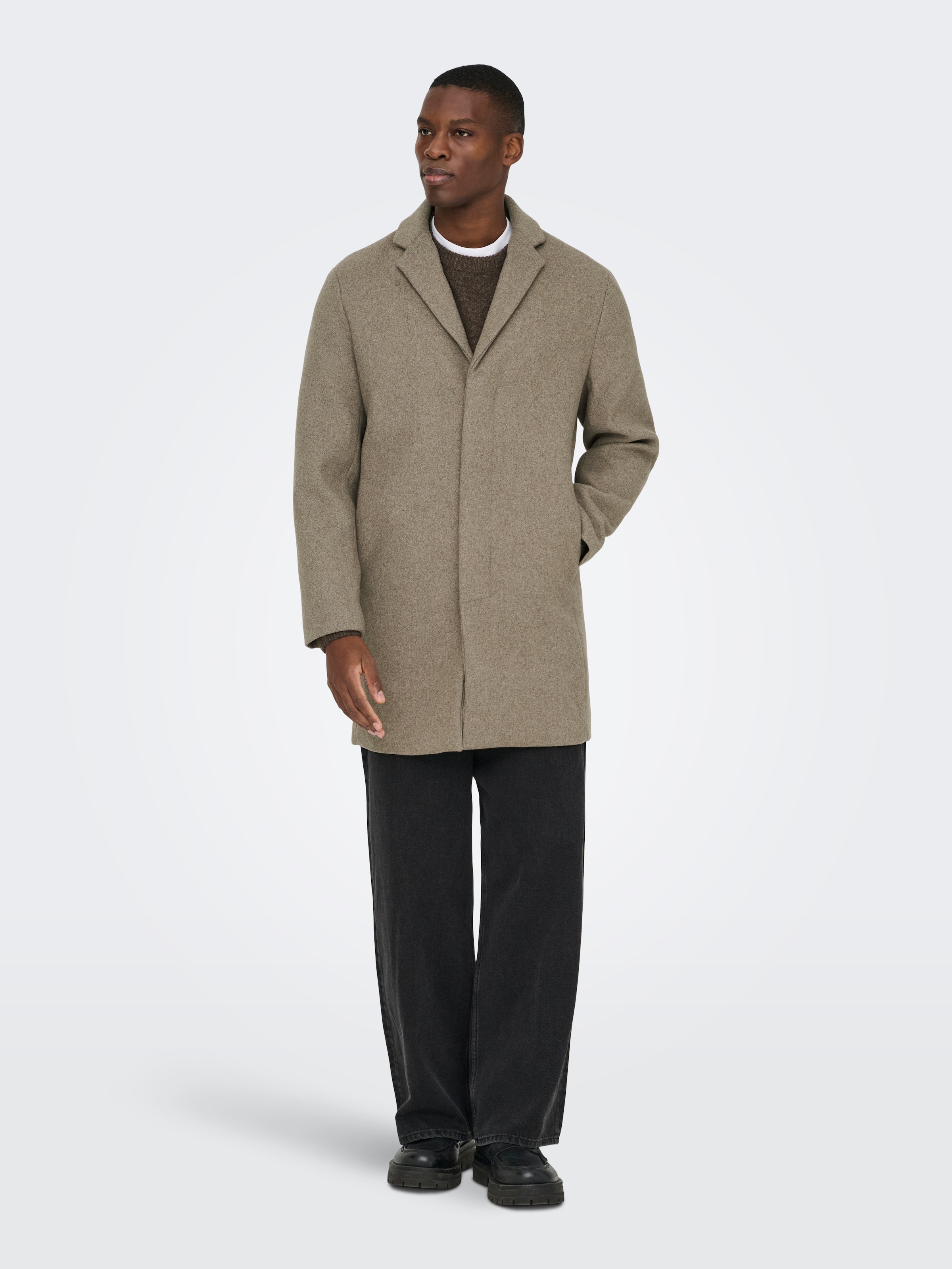 ONLY & SONS Kurzmantel »ONSARON WOOL COAT OTW«