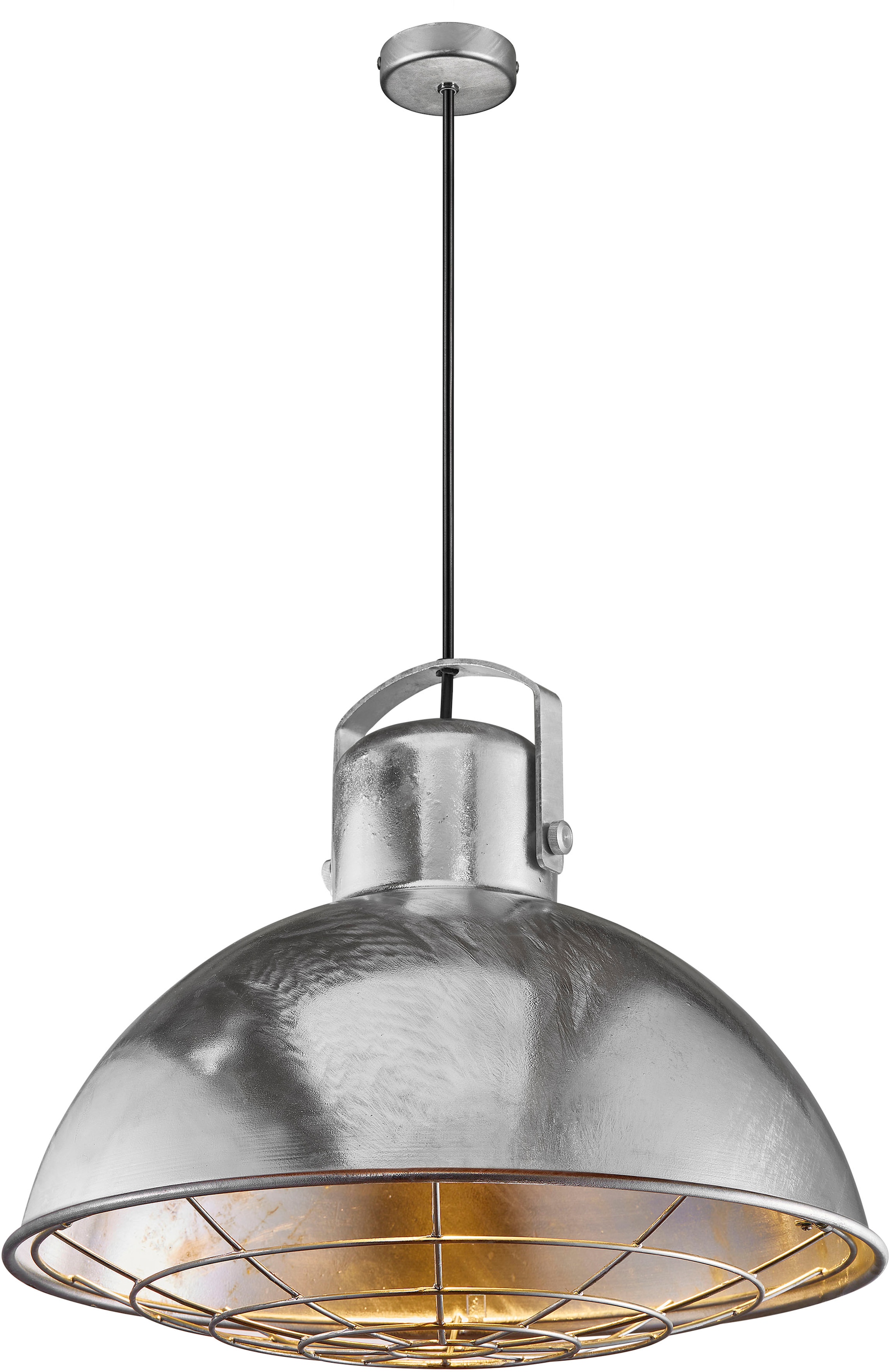 Nordlux Pendelleuchte »Porter«, industrielles Design, Dekoratives Gitter, das die Öffnung bedeckt,  geeignet für Standard-Leuchtmittel E27