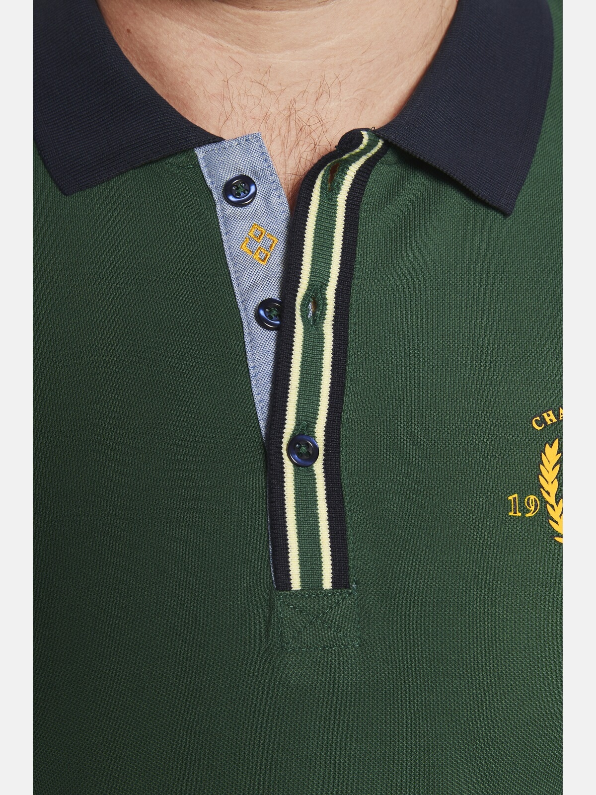 Charles Colby Poloshirt »Poloshirt EARL GILES«, (1 tlg.), mit Wappen-Print