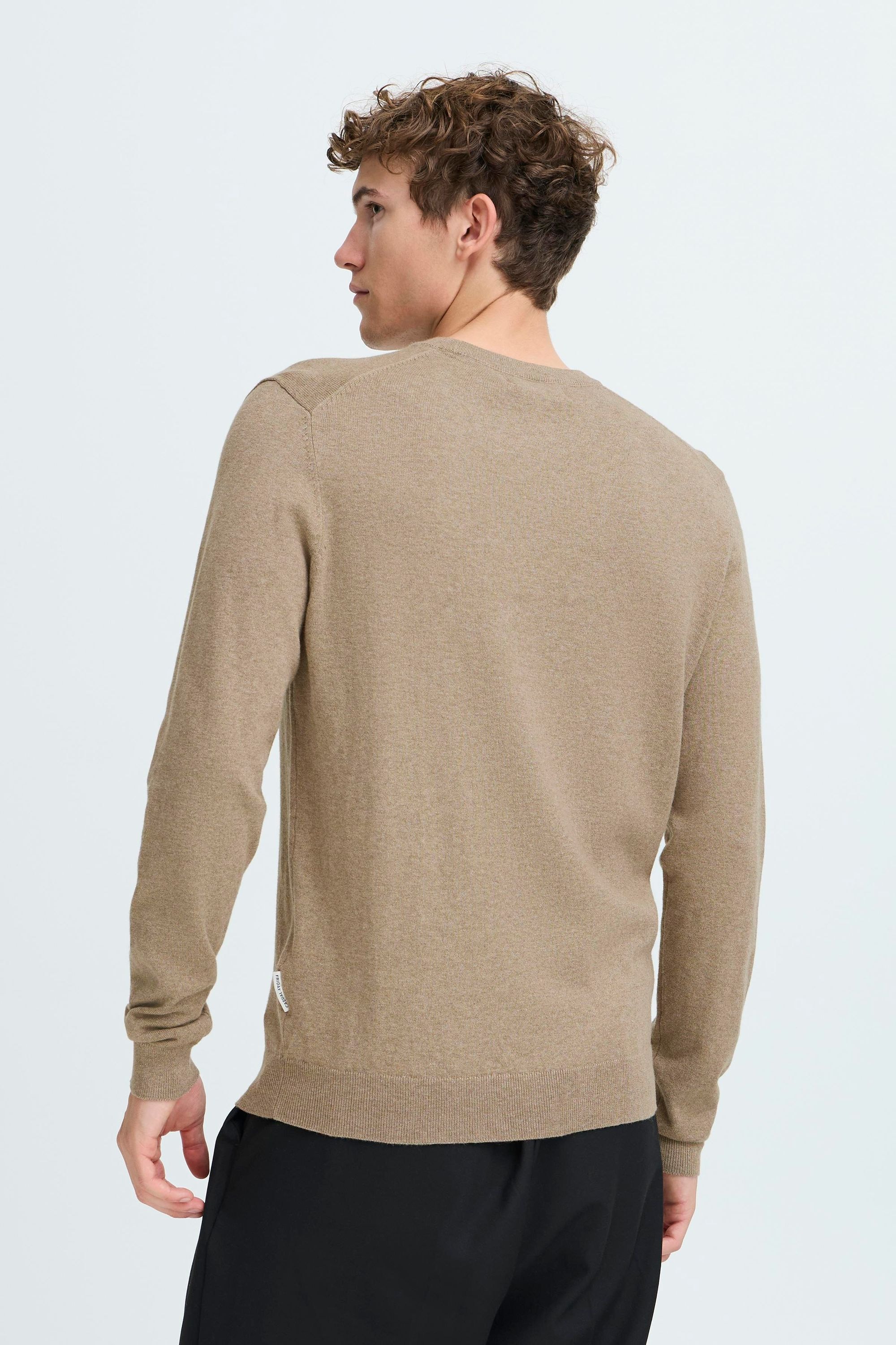 Casual Friday Strickfleece-Pullover »Strickpullover CFHALFDAN«