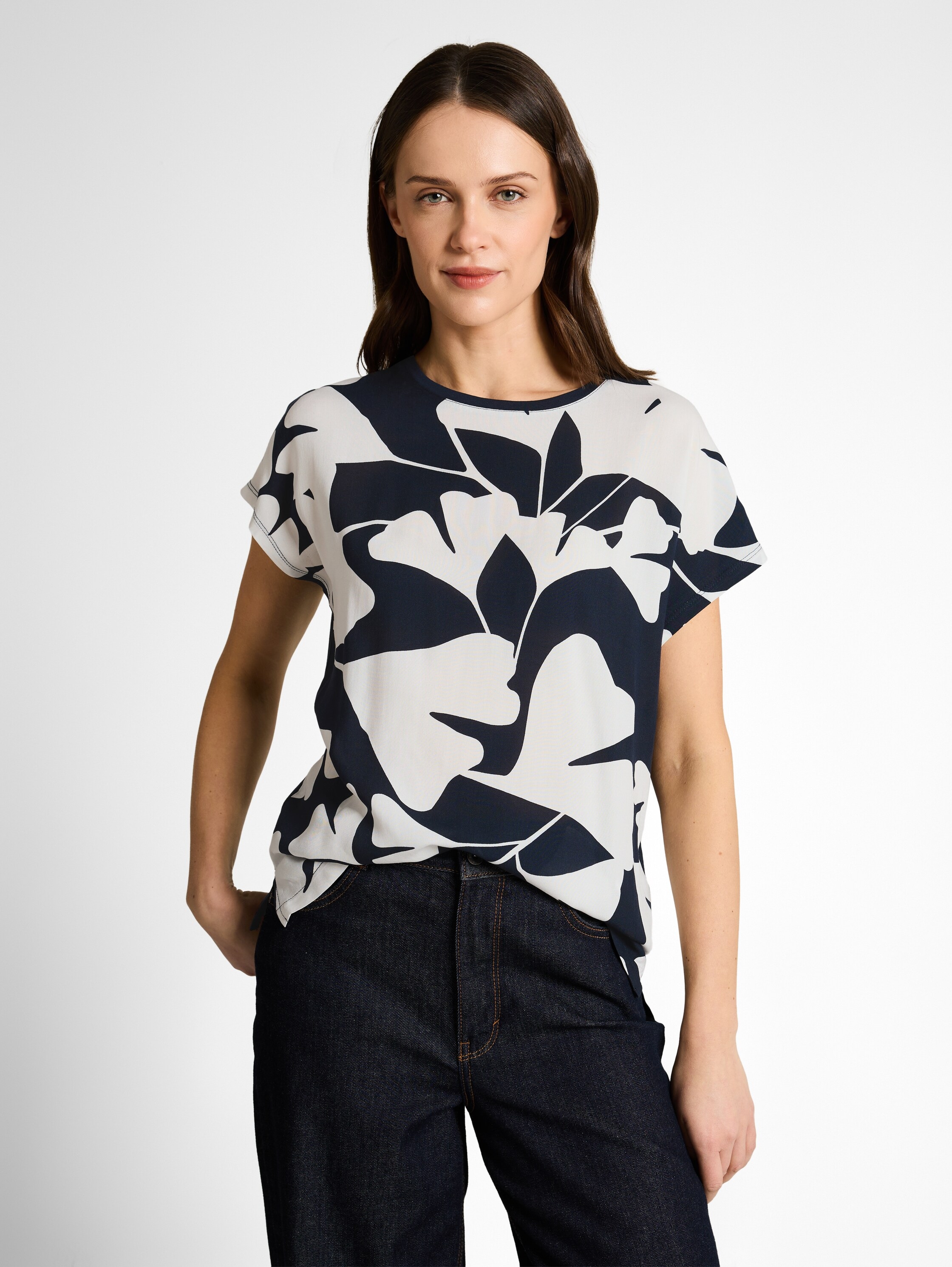 TOM TAILOR T-Shirt mit All-Over Print