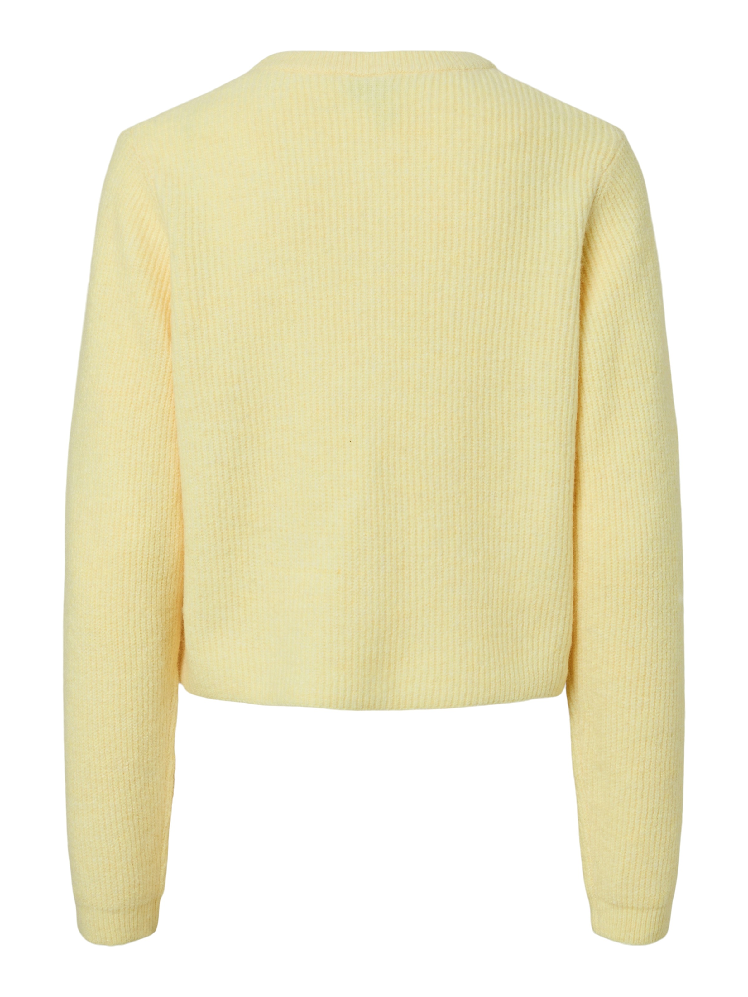 pieces Strickjacke »PCSILLY LS O-NECK KNIT CARDIGAN NOOS BC« Materialmix, regular fit