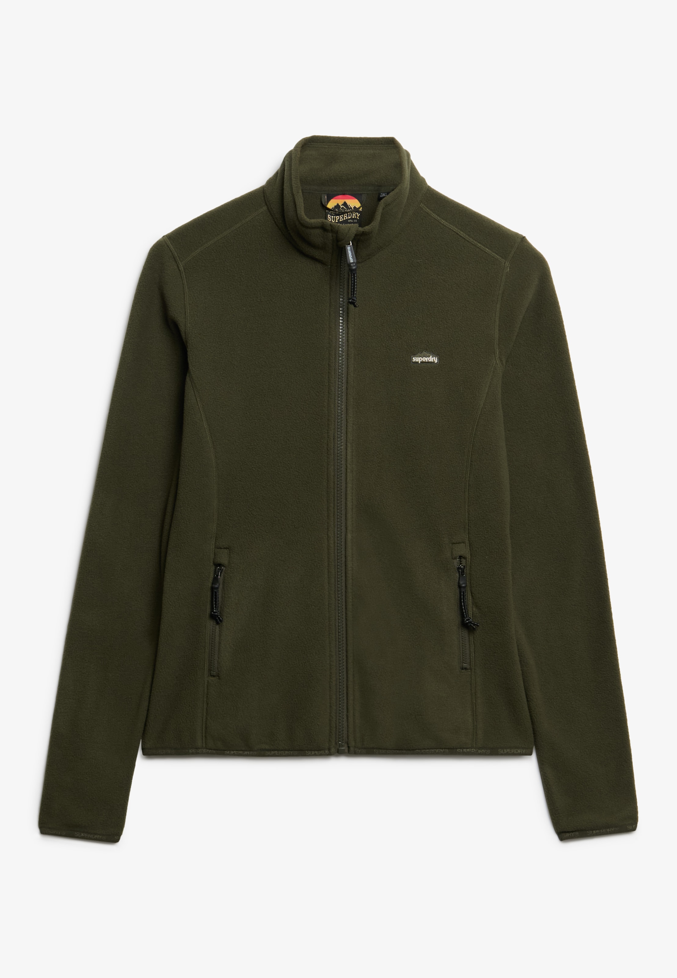 Superdry Fleecejacke »POLAR FLEECE FULL ZIP« ohne Kapuze