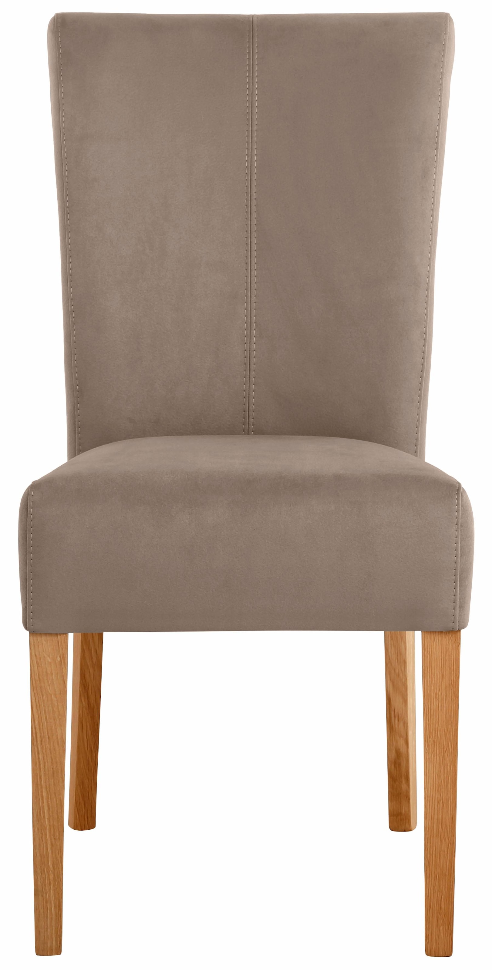 Home affaire Esszimmerstuhl »Queen Polsterstuhl BESTSELLER«, (Set), 2 St., Luxus-Microfaser, verschiedene Bezüge, Gestell Massivholz