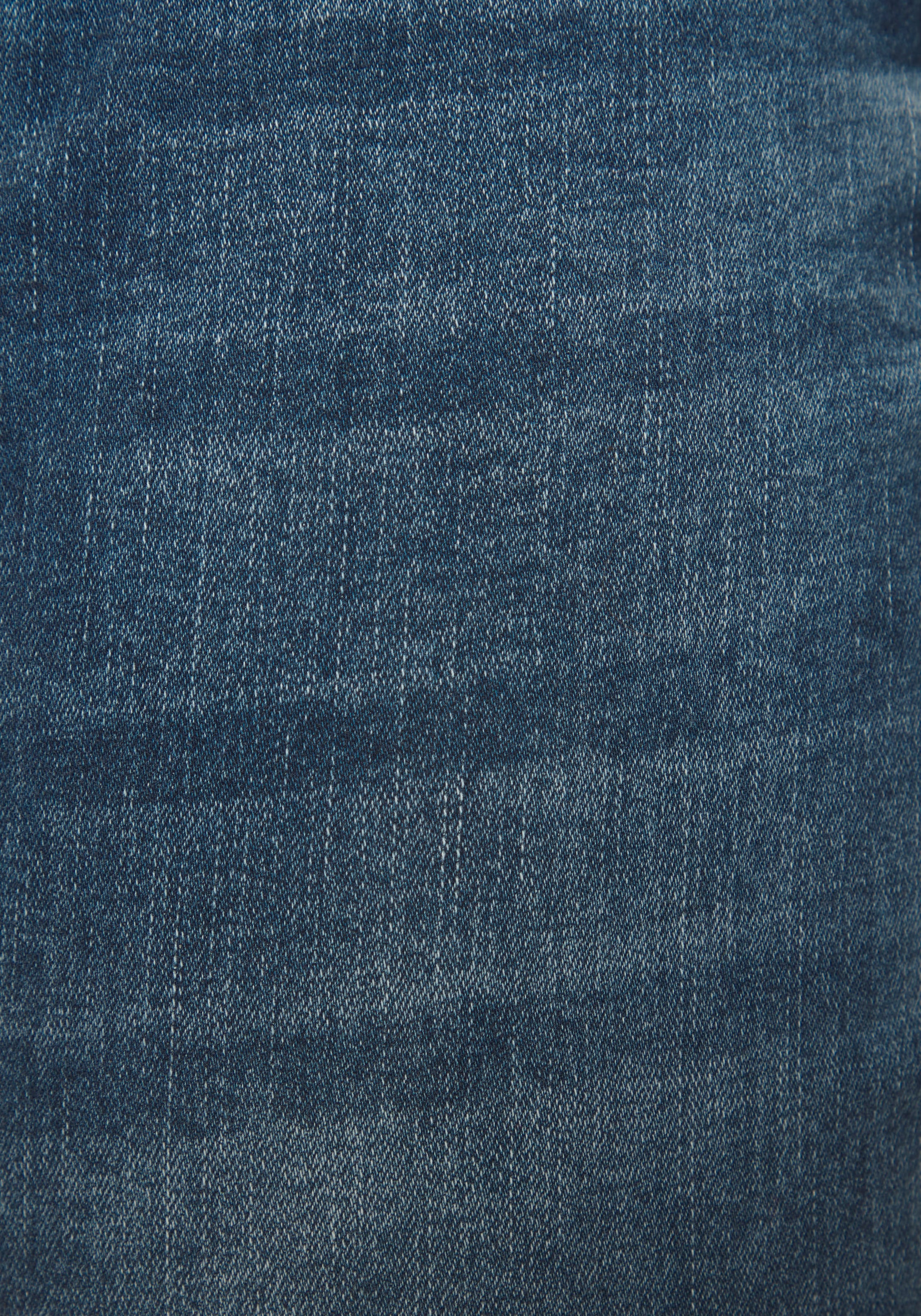 LASCANA High-waist-Jeans mit sichtbarer Knopfleiste und Stretch-Anteil, Skinny, High Waist