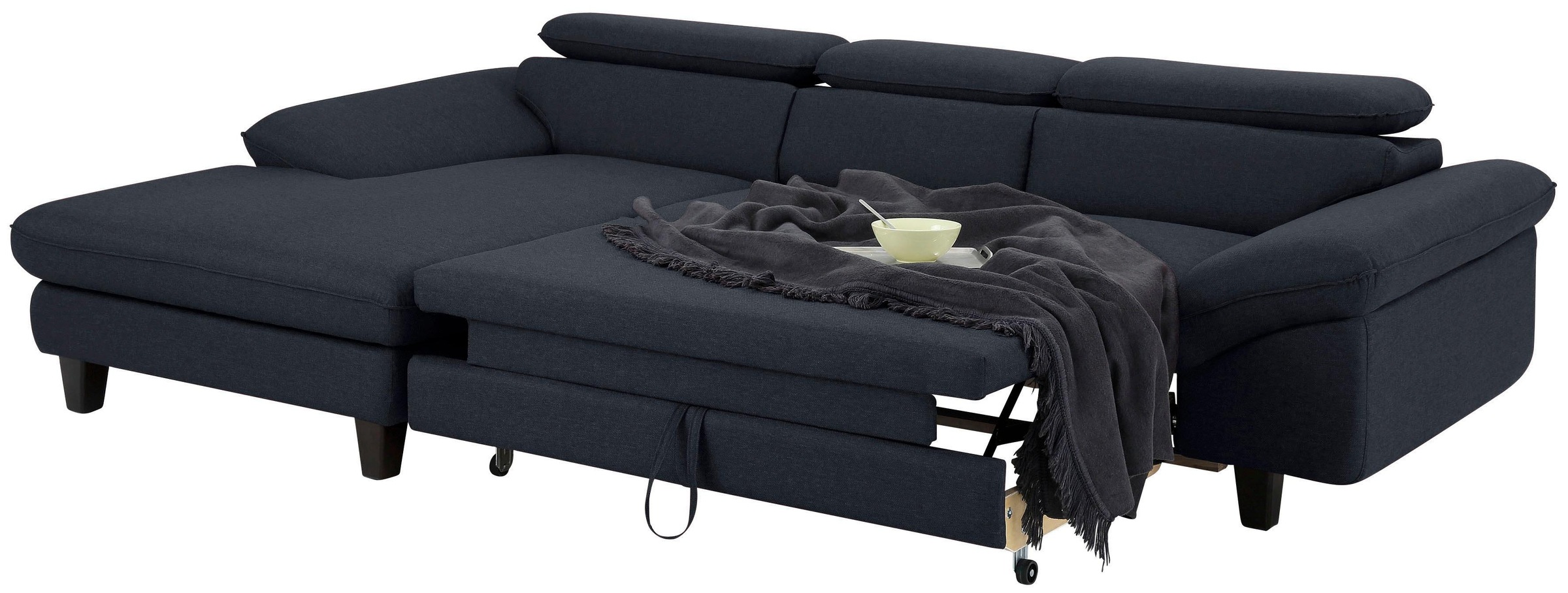 Home affaire Ecksofa »Pilot L-Form«, mit Kopfteilverstellung, wahlweise mit Bettfunktion & Bettkasten