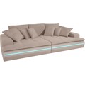 Mr. Couch Big-Sofa »Haiti 2«, wahlweise mit Kaltschaum (140kg Belastung/Sitz) und RGB-LED-Beleuchtung