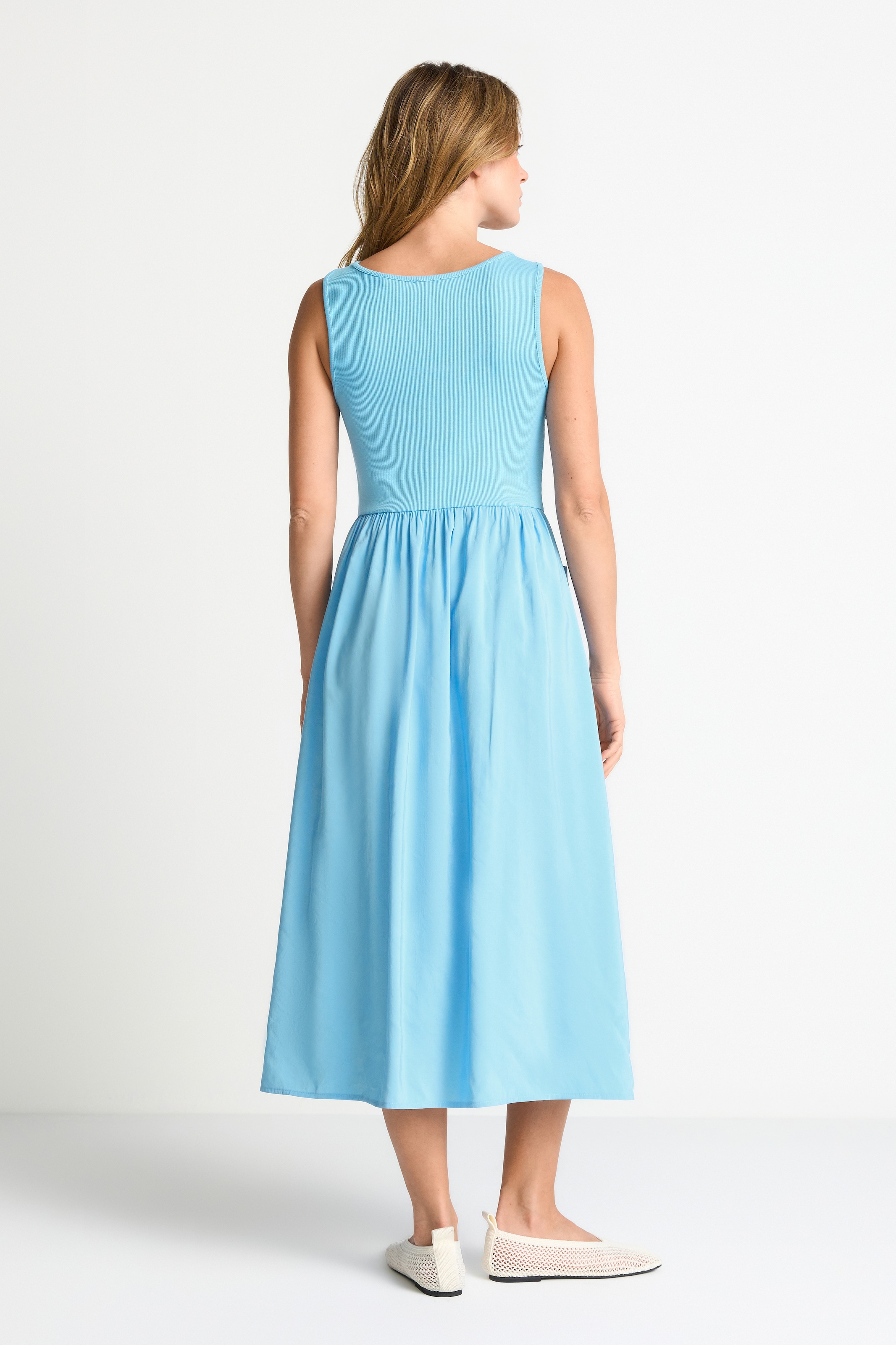 RICHROYAL Trägerkleid aufgesetzte Taschen Regular fit mit Rundhalsausschnitt