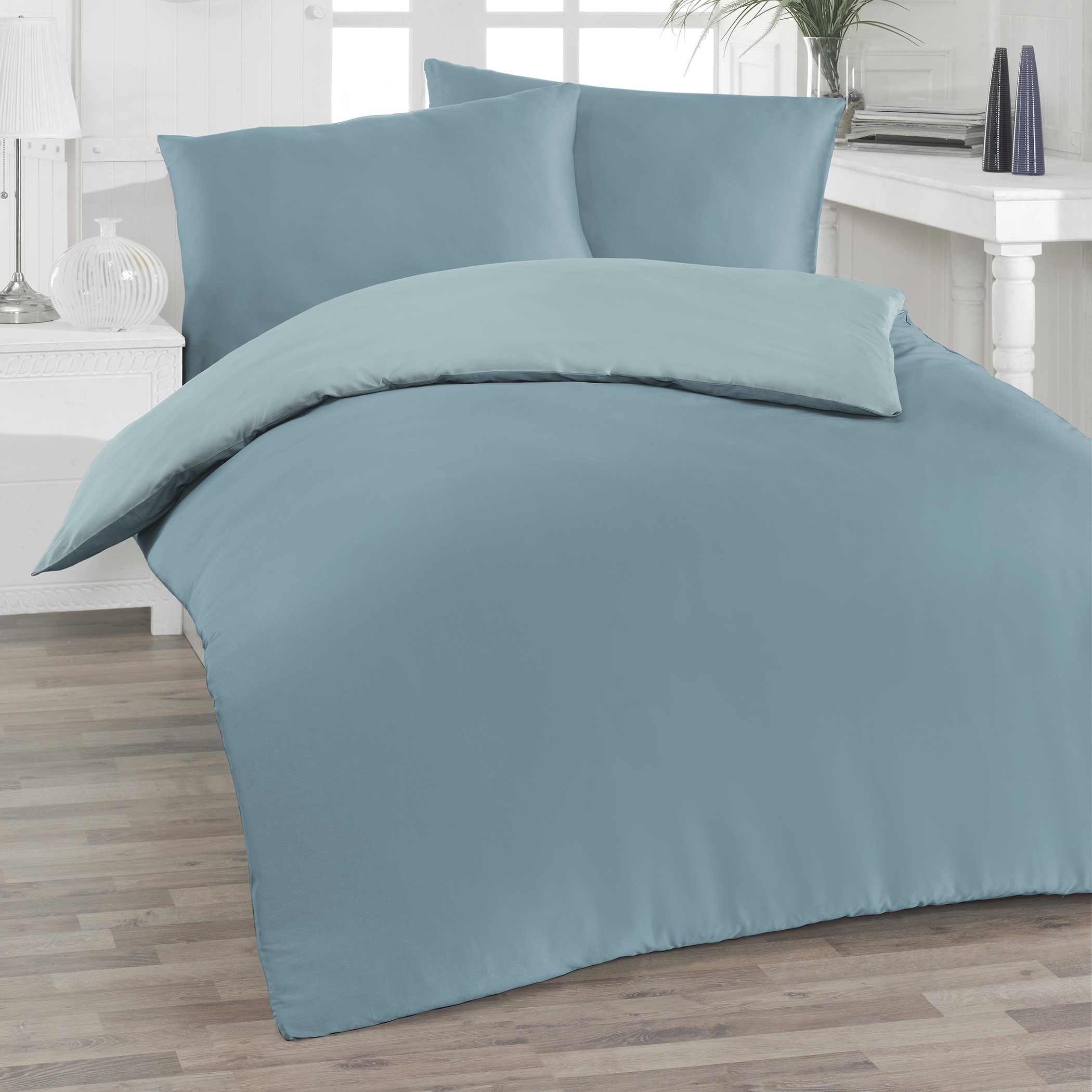 Florella Wendebettwäsche »»UNI abyss « »TENCEL« Edel-Satin,  100% Lyocell (TENCEL¿)«