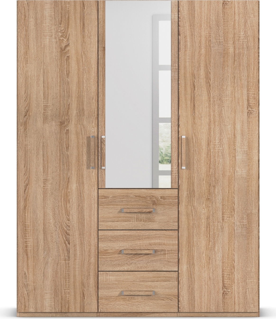 rauch Drehtürenschrank »Kleiderschrank Schrank Garderobe Schlafzimmerschrank EVELYN« in 2 Höhen 197 oder 210 cm erhältlich, inkl. SOFT-CLOSE-FUNKTION,  in elegantem Stil mit Schubladen 3 Breiten und 2 Höhen MADE IN GERMANY