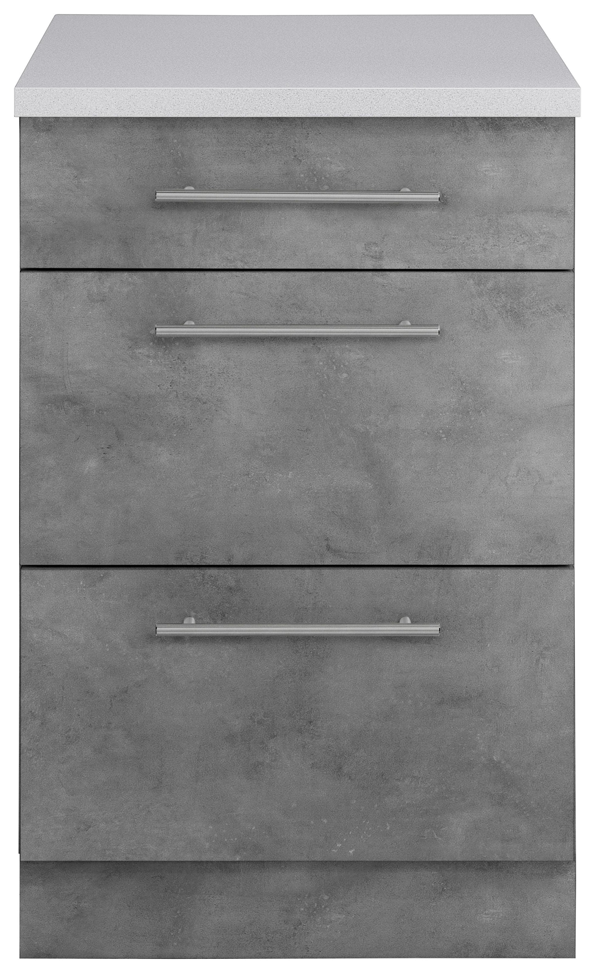 wiho Küchen Unterschrank »Cali, TOPSELLER« 50 cm breit, mit 2 großen Auszügen