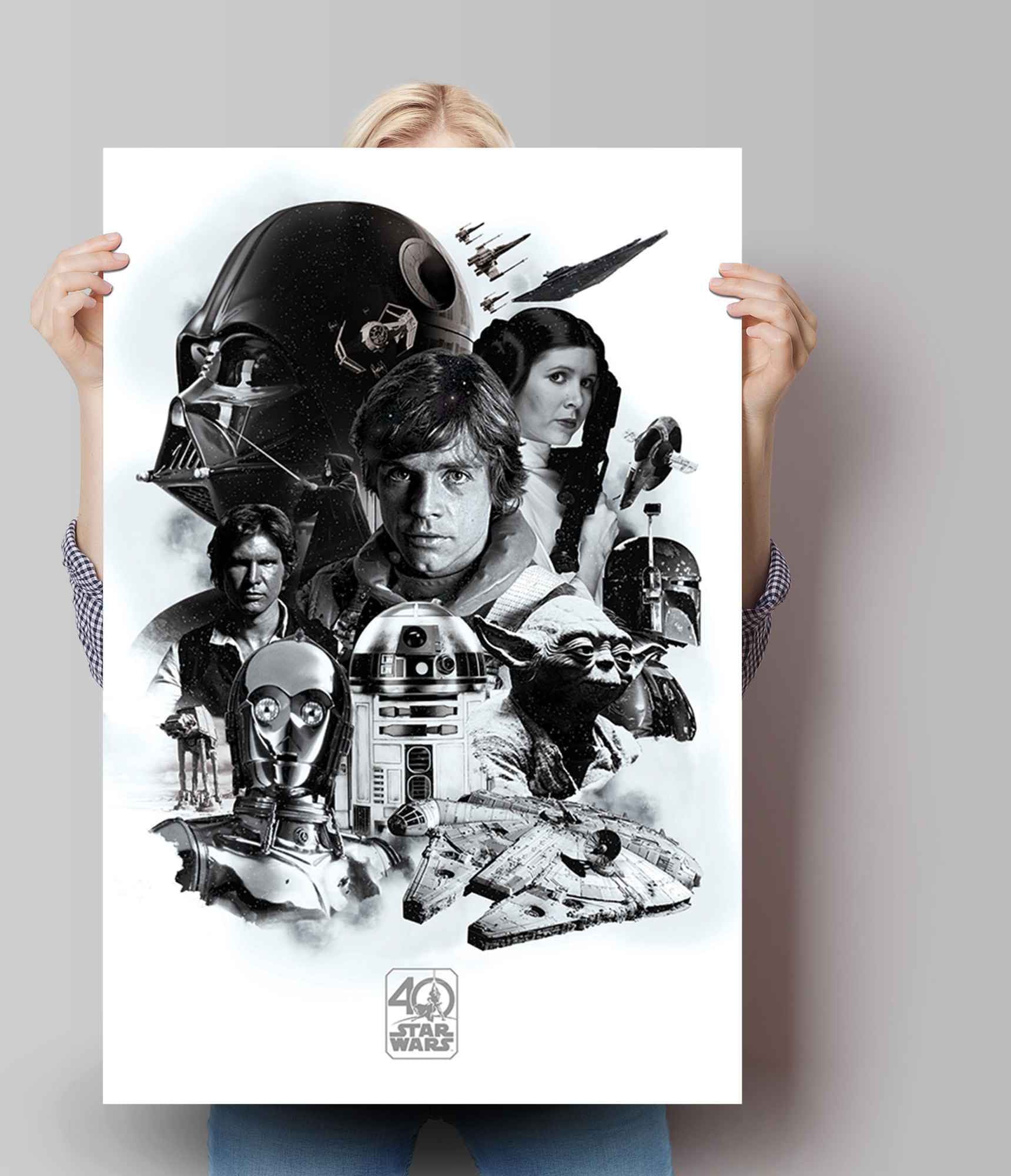 Reinders! Poster »Poster Star Wars 40 Jahre«, Science-Fiction, (1 St.)  bequem bestellen