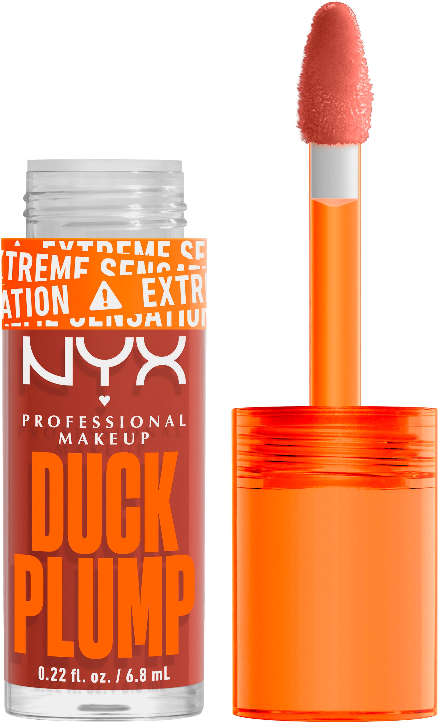NYX Lipgloss »NYX Professional Makeup Duck Plump Brown of Applause«, mit Collagen